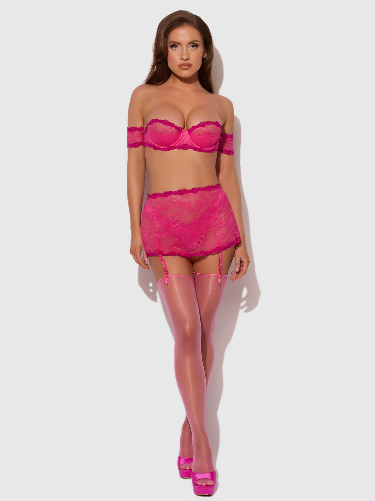 Pia Lace Skirted Open Back Garter & Tanga、mySite、bengalsvssteelers