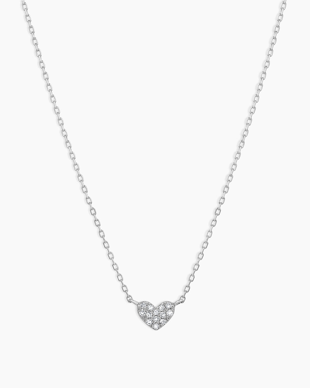 Diamond Pavé Mini Heart Necklace、mySite、hinf8tx79