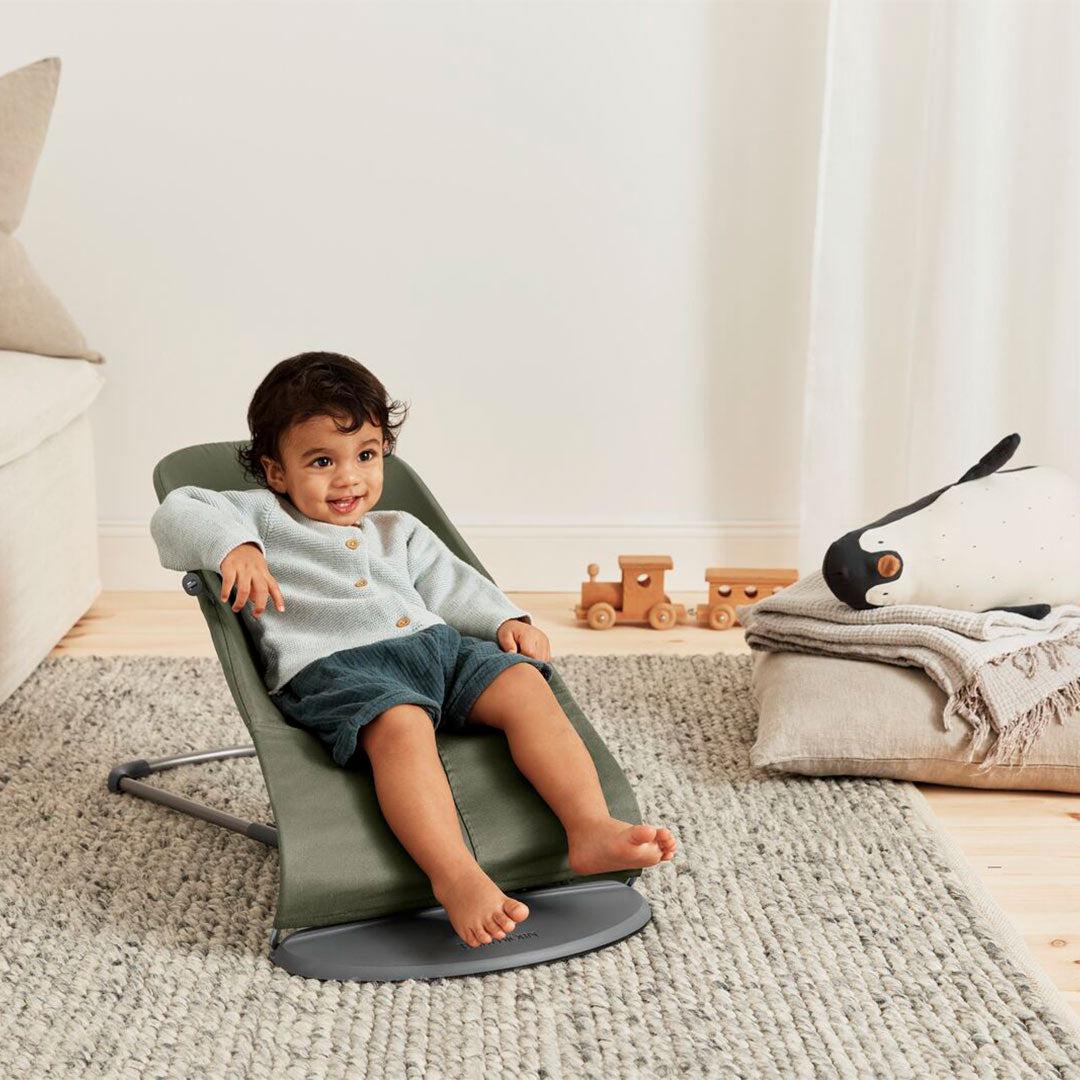  BabyBjorn Bouncer Bliss - Woven - Dark Green、mySite、merchandisen