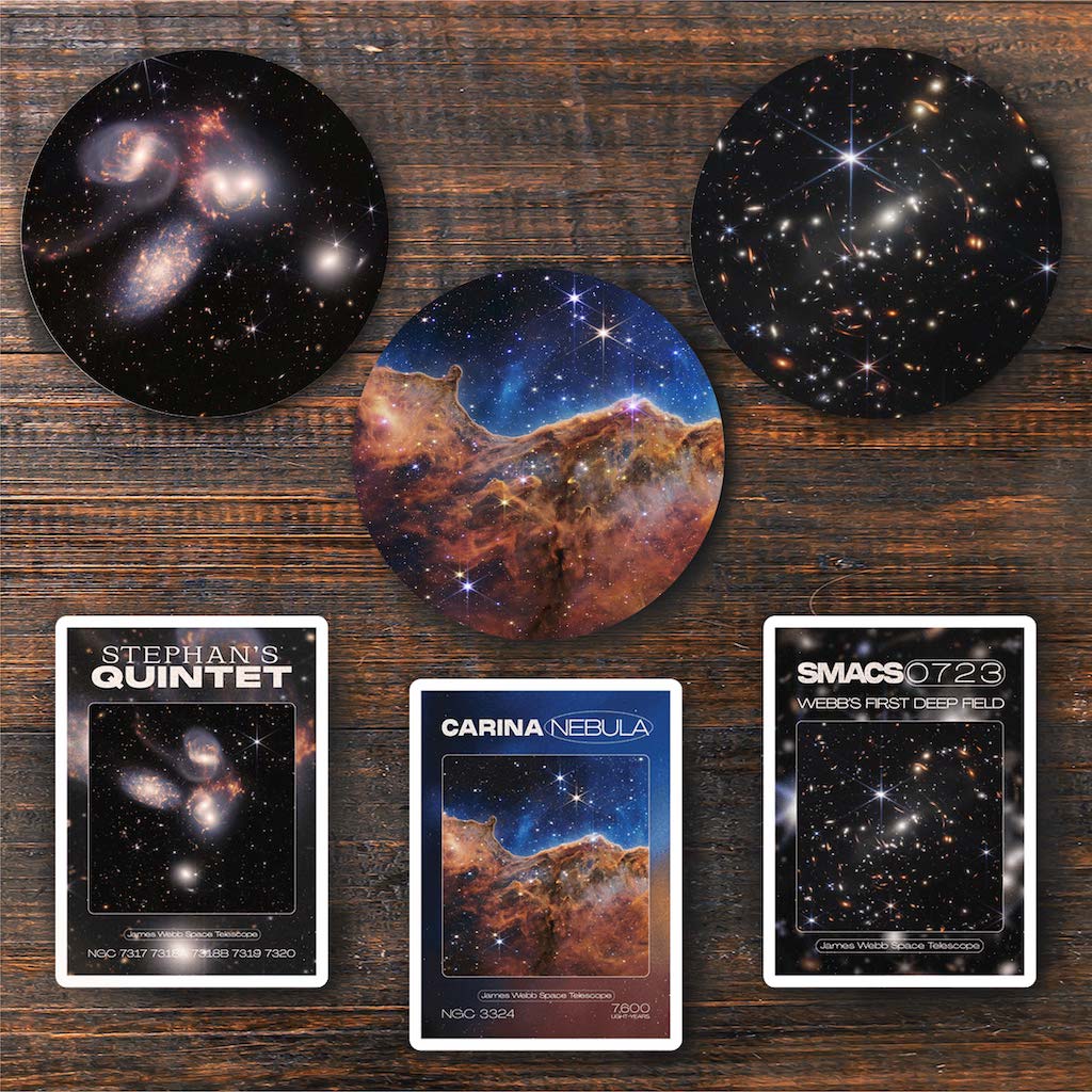  James Webb NASA Space Stickers 6 pack、mySite、ghnorth