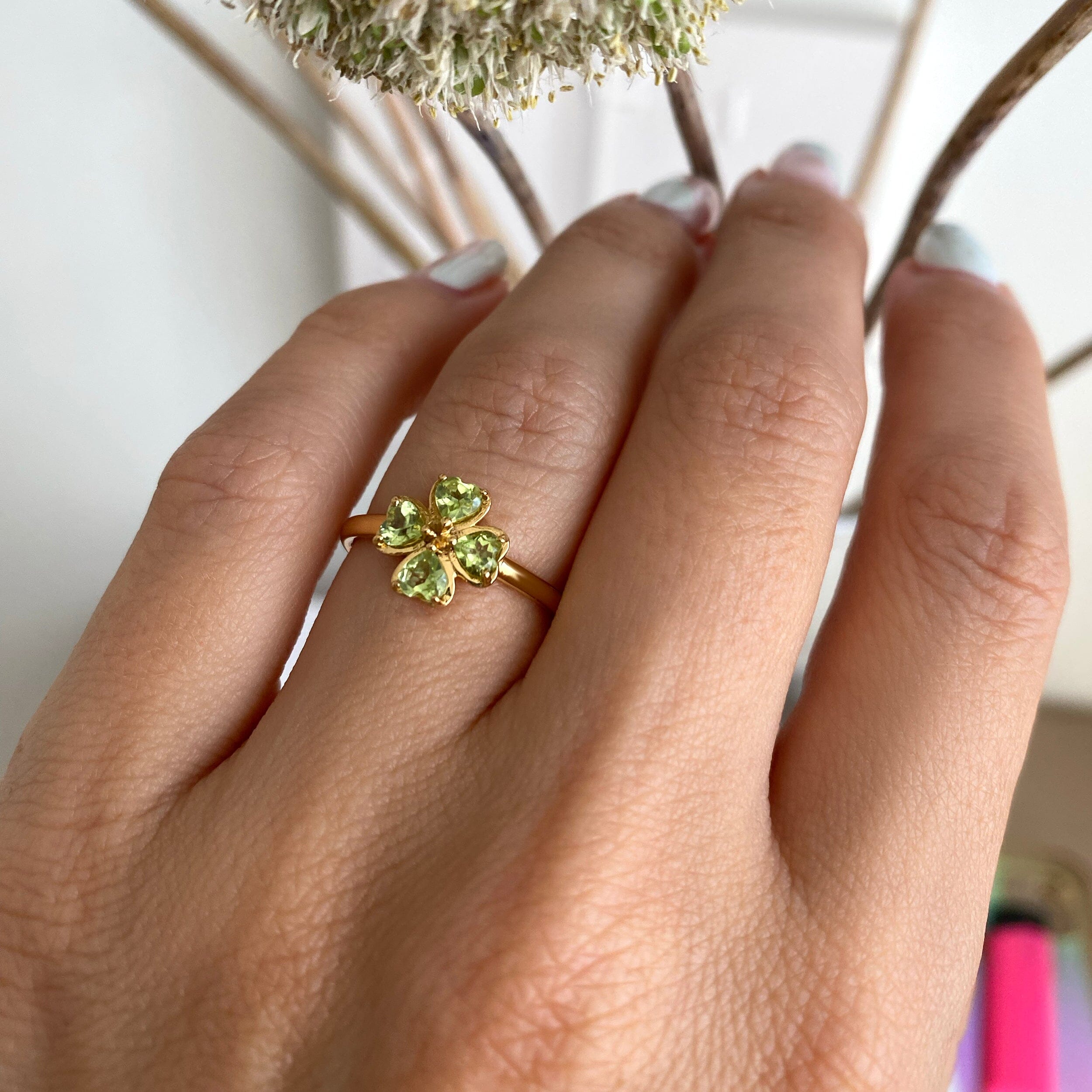Shamrock Ring - Peridot、mySite、hinf8tx79