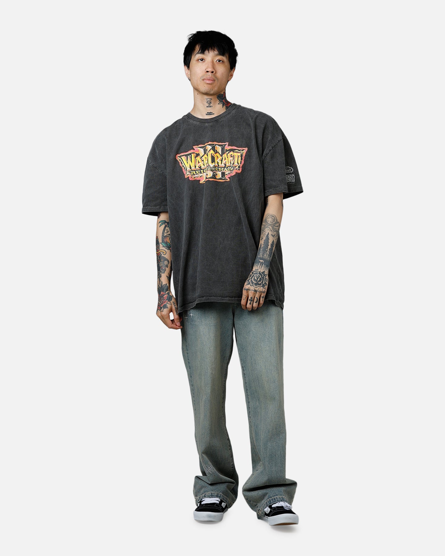 American Thrift X Warcraft: Reign Of Chaos T-Shirt Black Wash、mySite、zt4zffjzw