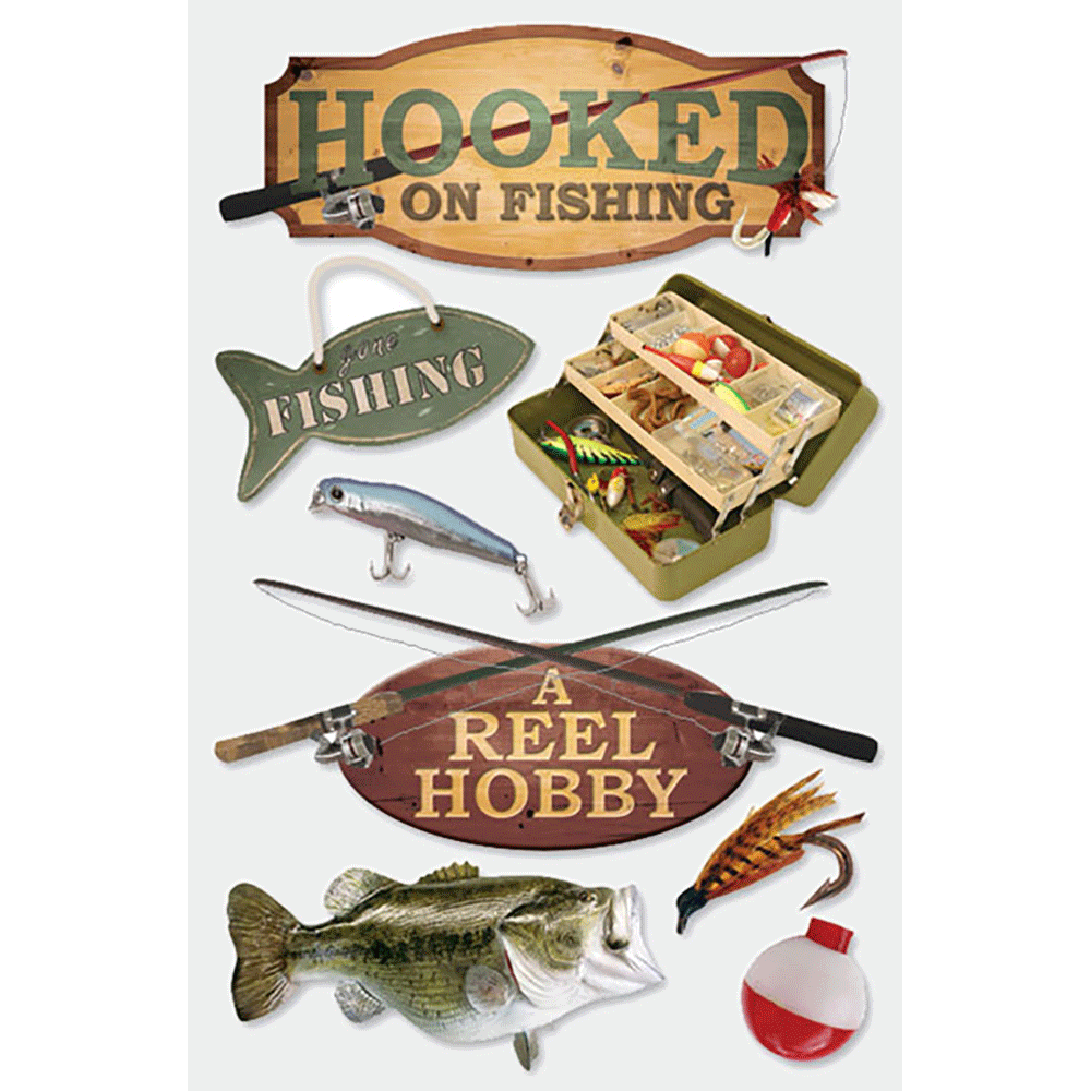  Fishing 3-D Stickers、mySite、ghnorth
