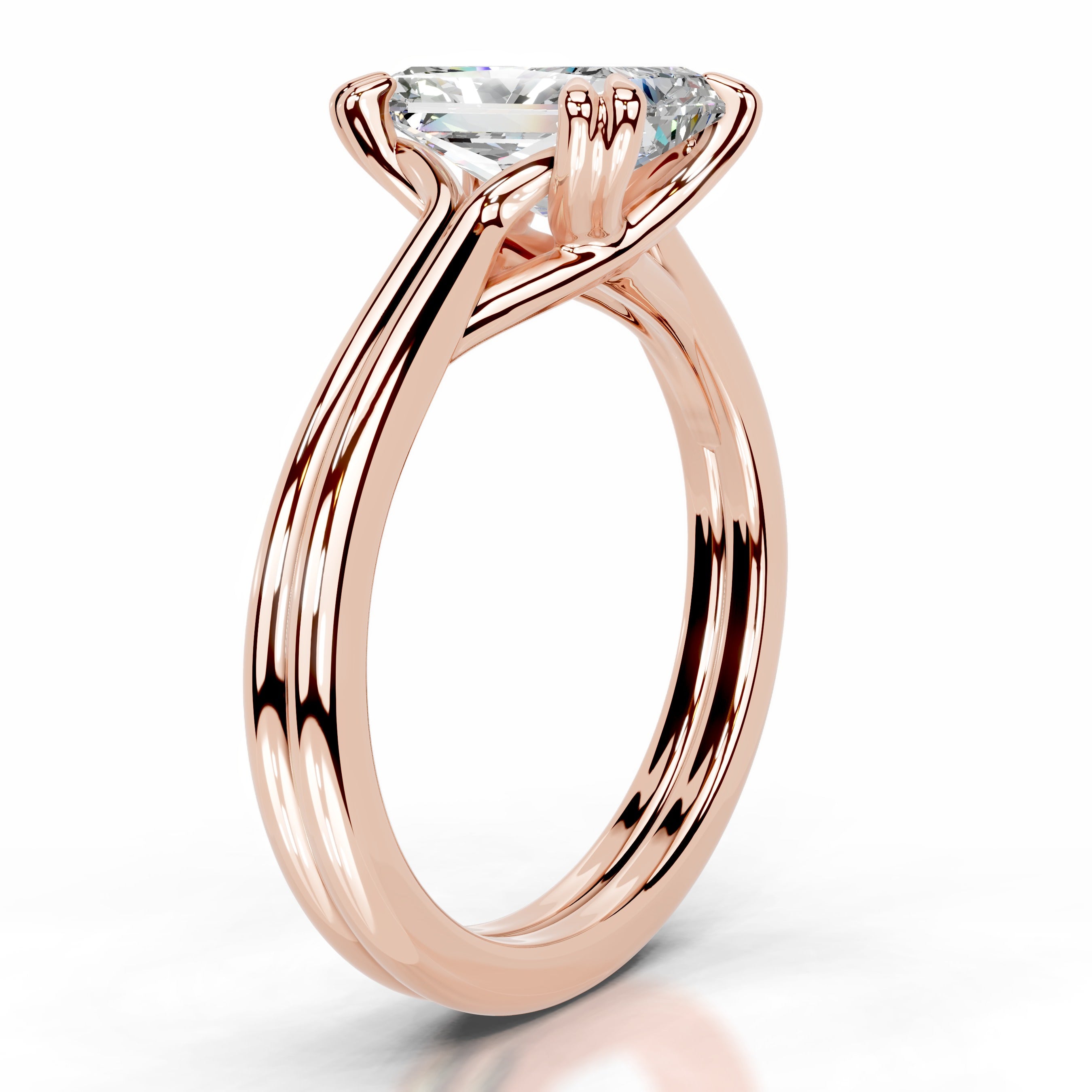 Calliope Moissanite Ring - 14K Rose Gold、mySite、hinf8tx79
