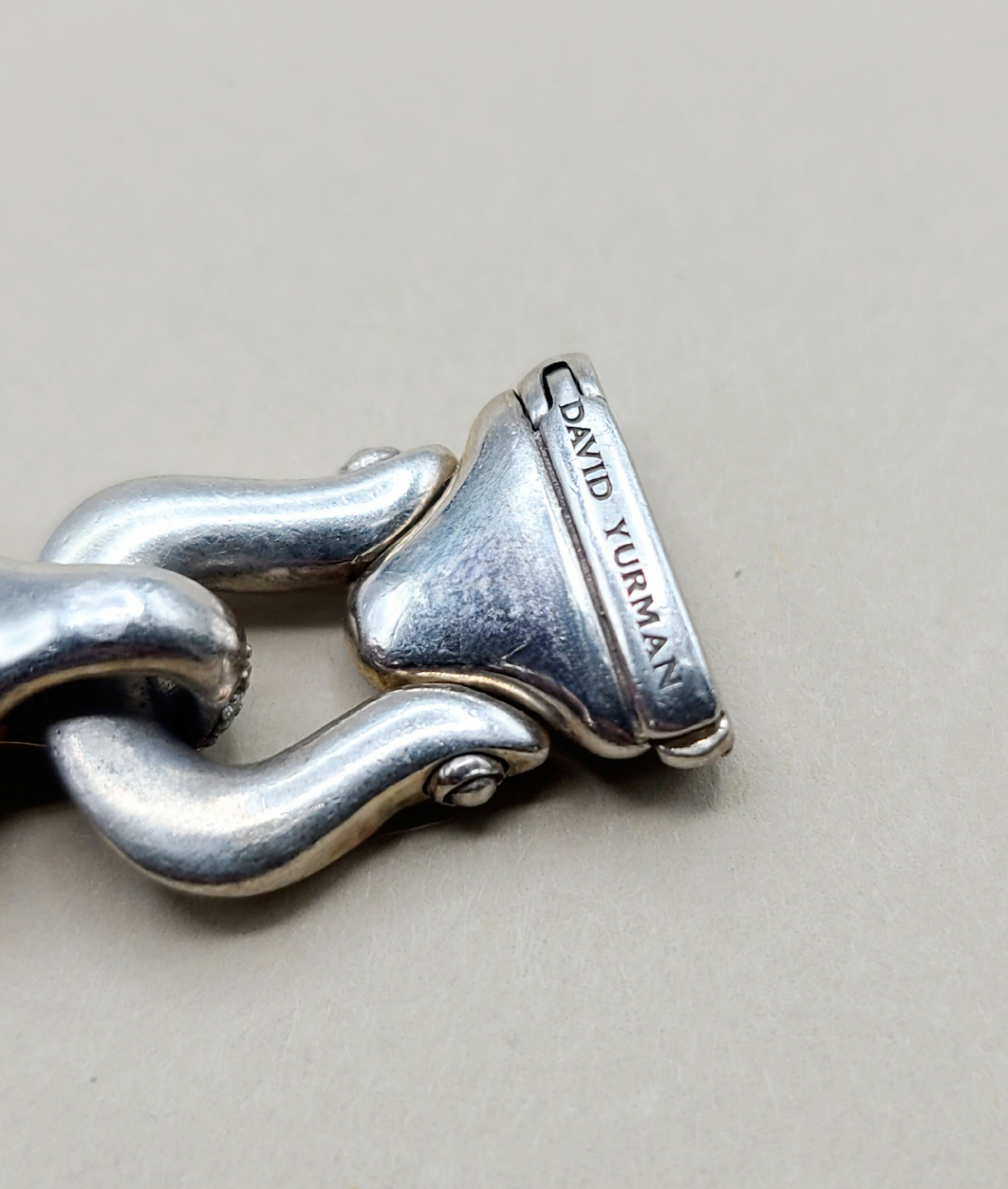 David Yurman 14mm Diamond Buckle Curb Link Bracelet、mySite、hinf8tx79