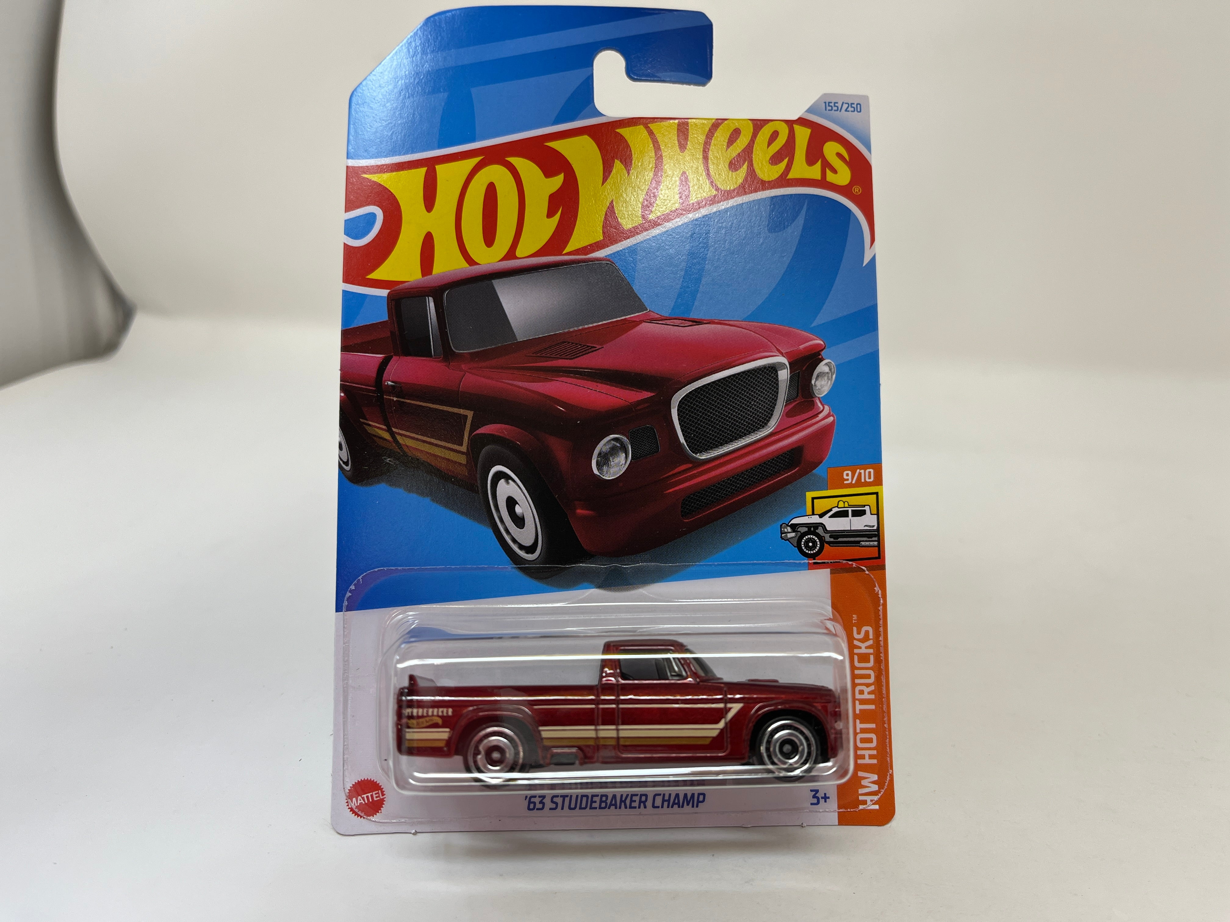 '63 Studebaker Champ #155 * Burgundy * 2024 Hot Wheels Case J & H、mySite、hgirdovlk