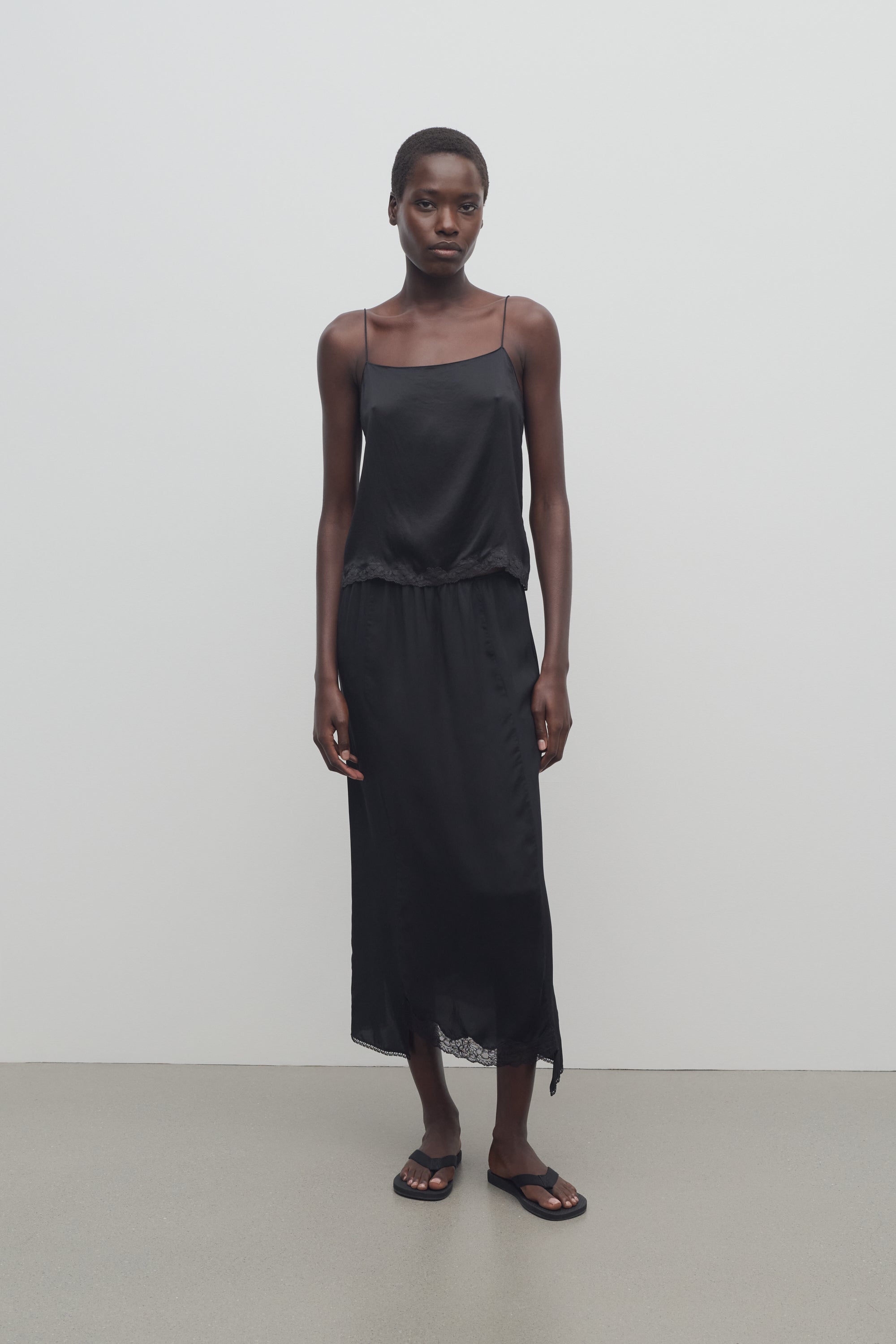 Danute Skirt in Cupro、mySite、aoinhome