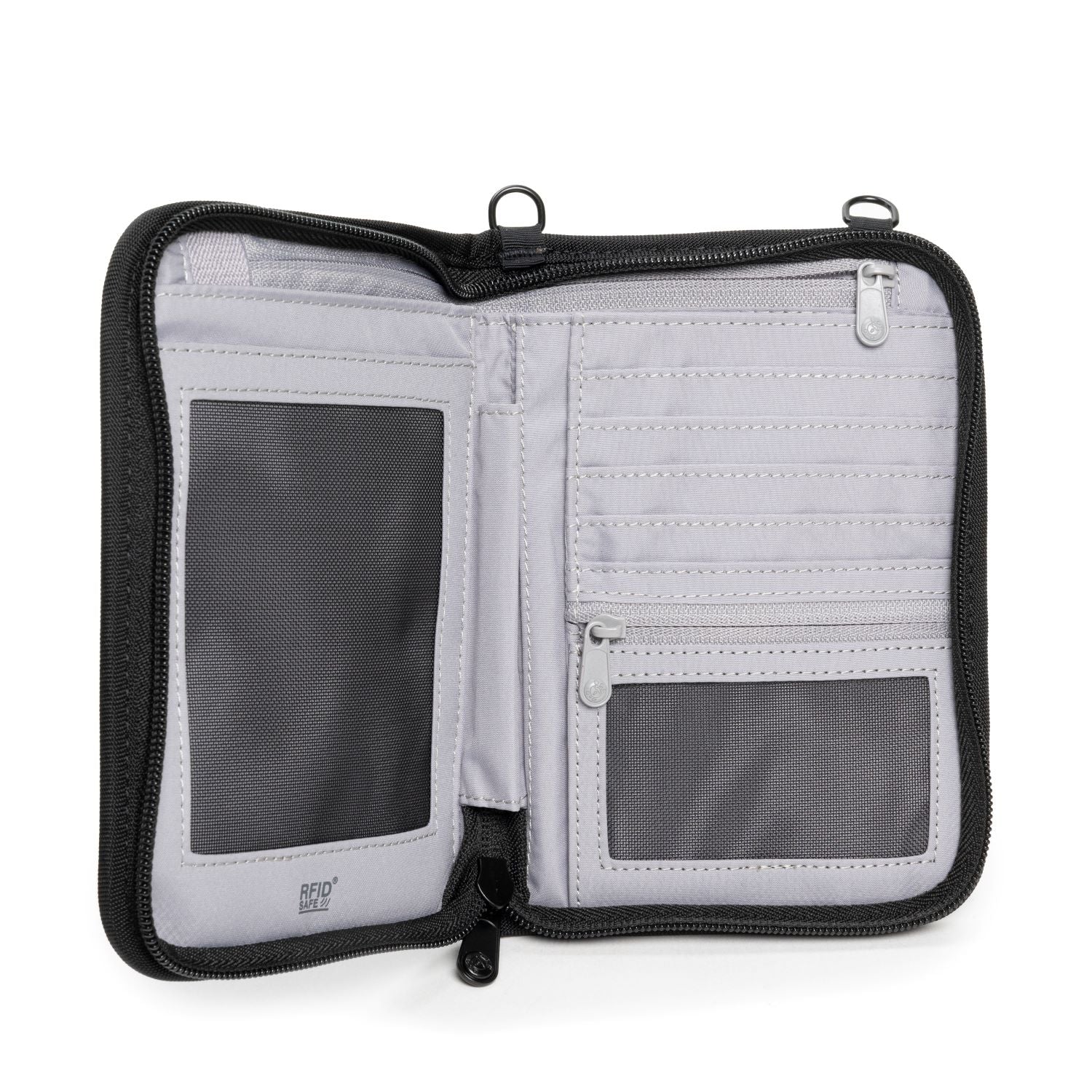 Pacsafe® RFIDsafe™ V150 RFID blocking compact organizer、mySite、garagedoors4me