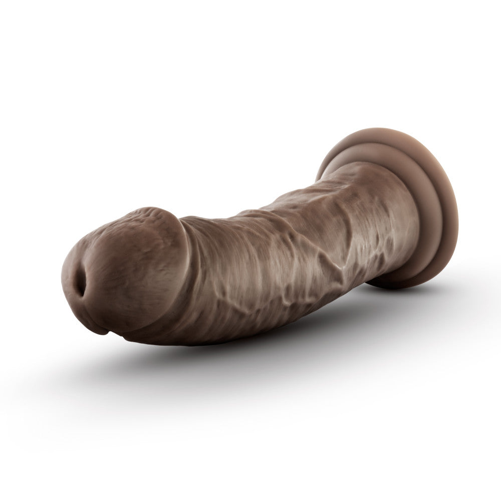 Dr. Skin Silicone By Blush® | Dr. Shepherd Realistic Chocolate 8-Inch Long Dildo With Suction Cup Base、mySite、bottomscart