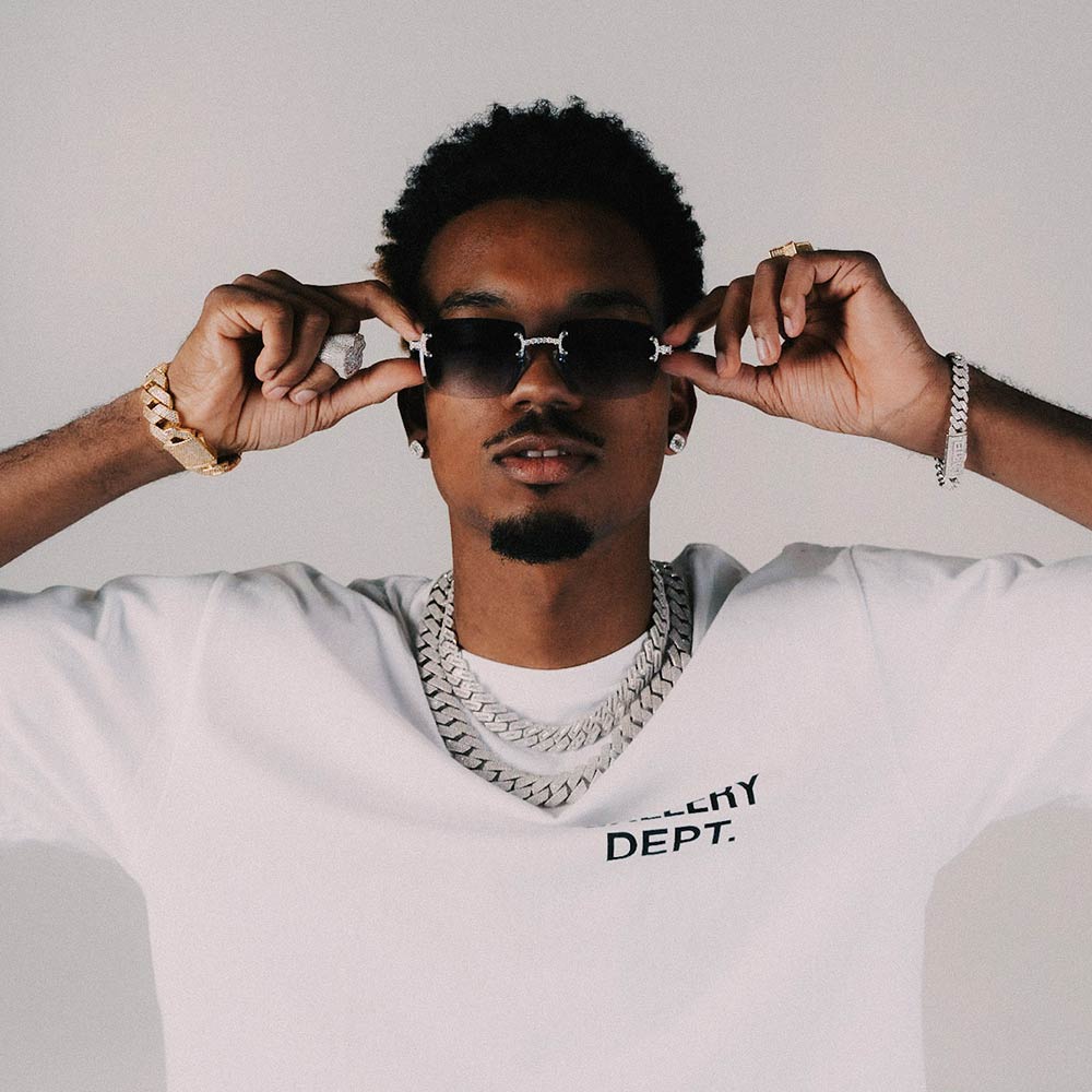 Moissanite Rimless Square Sunglasses 14K Gold、mySite、hinf8tx79