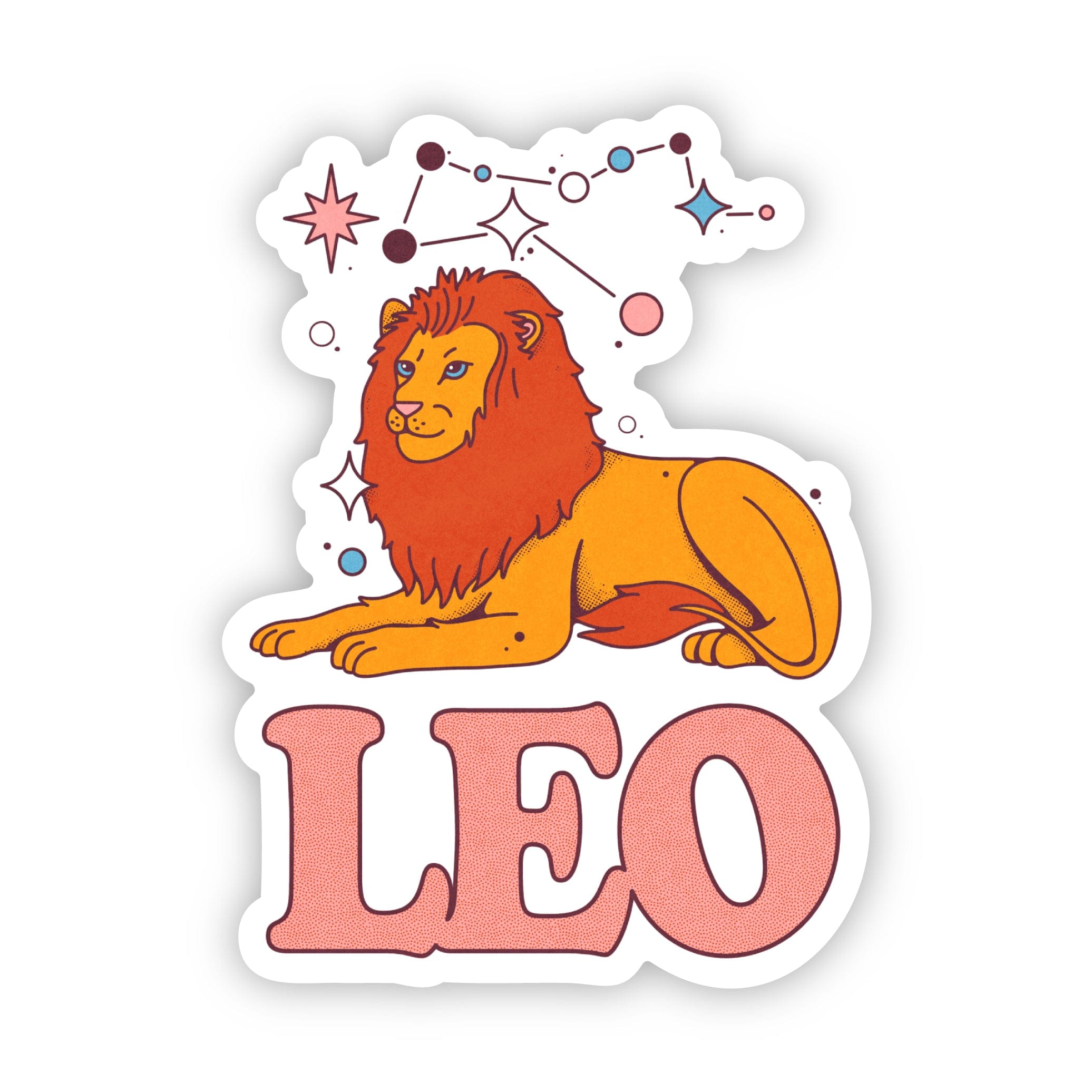  Leo Zodiac Sign Sticker、mySite、ghnorth