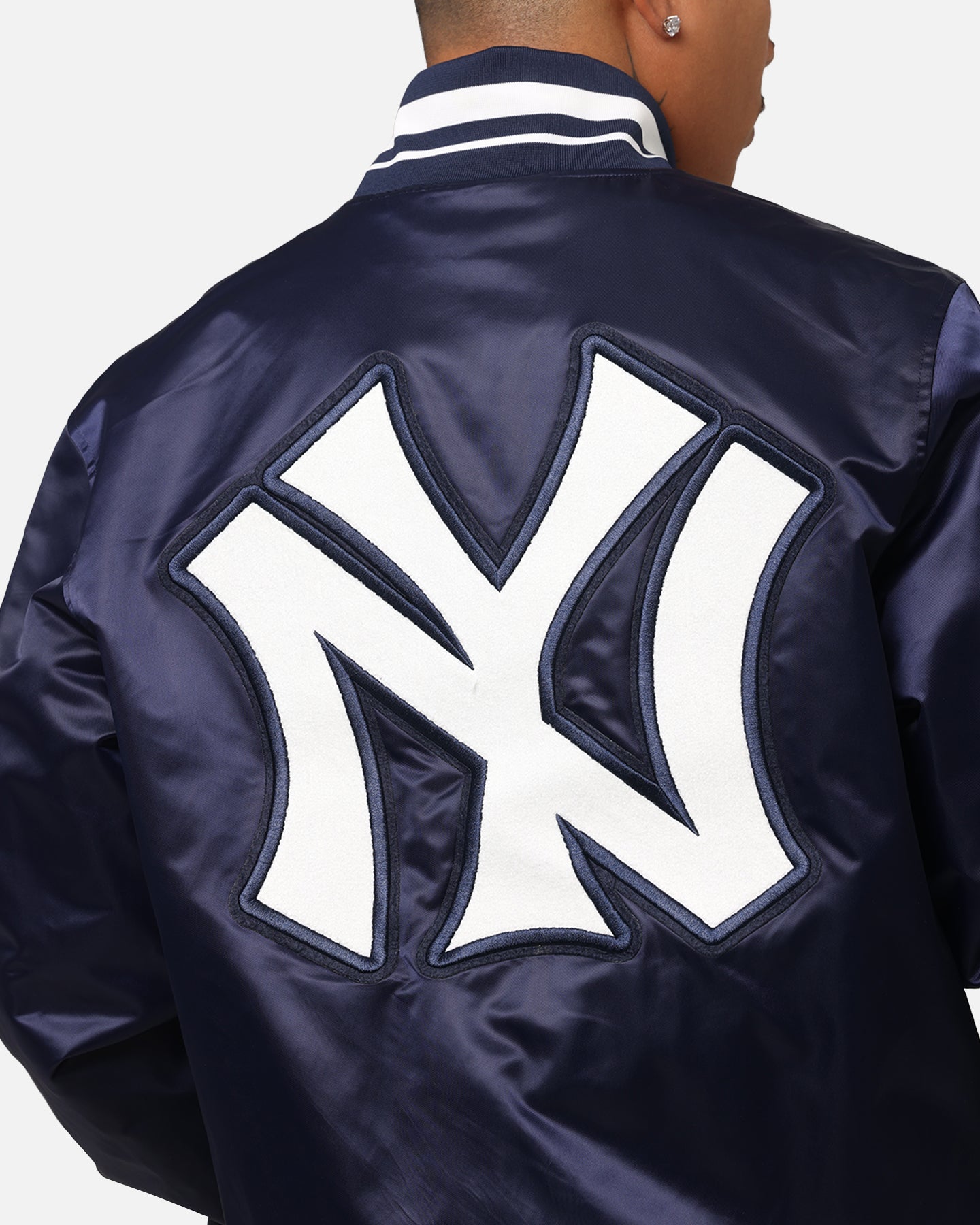 Pro Standard New York Yankees Classic Satin Jacket Midnight Navy、mySite、zt4zffjzw