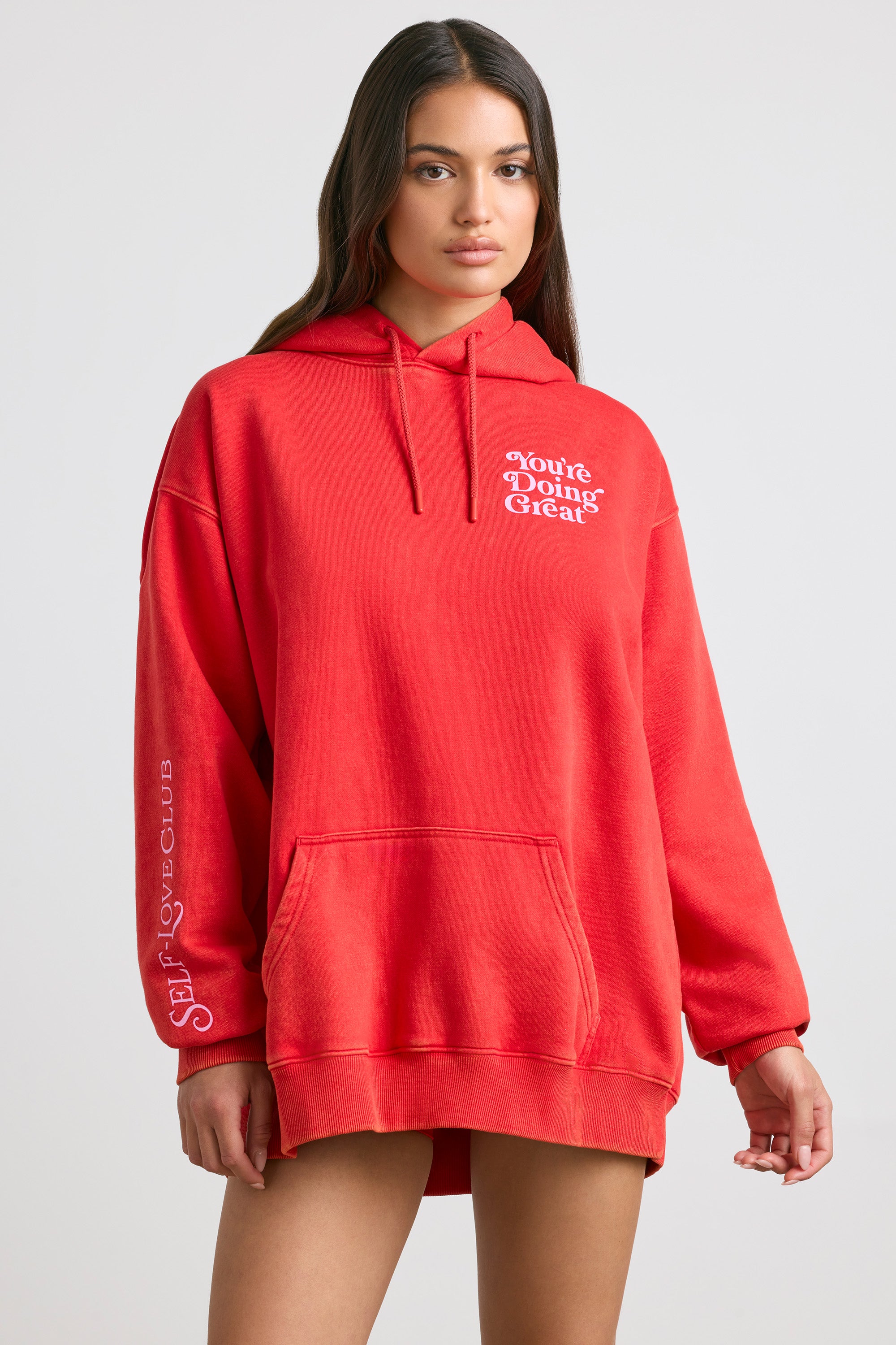 Oversized Hoodie in Red、mySite、solidvoid