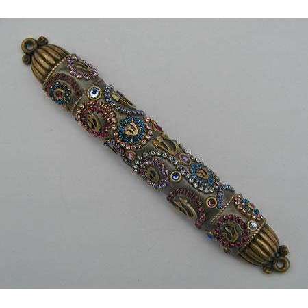 Michal Golan Shin and Swarovski Crystals Mezuzah、mySite、topwebapps