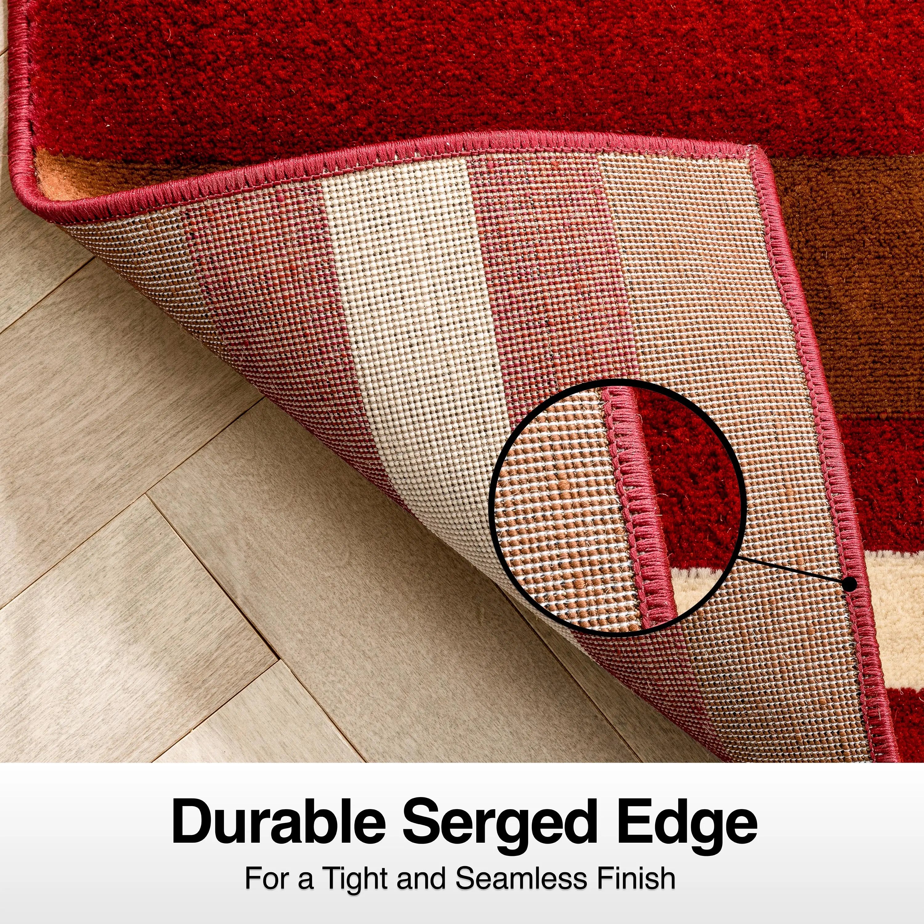 Arcs & Shapes Custom Size Runner Modern Red 27 Inch Wide x Choose Your Length Hallway Runner Rug、mySite、gigharbornorthrealestate