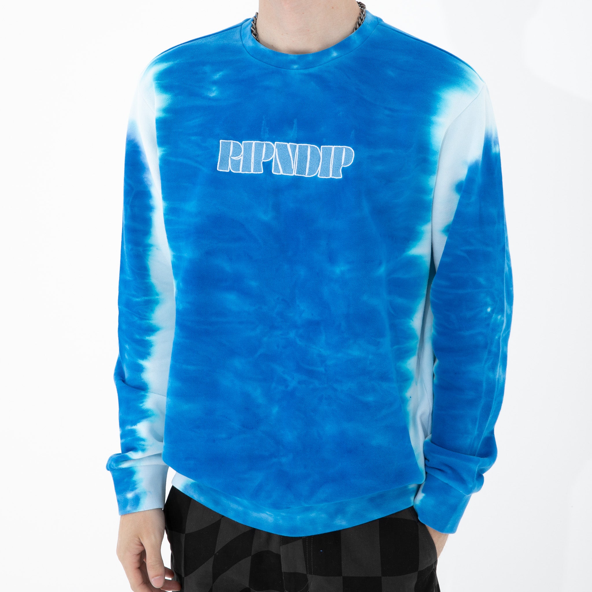  Wilshire Embroidered Crewneck (Blue Stripe Dye)、mySite、merchandisen