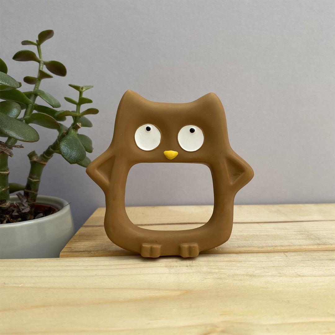  Cloud and Cuckoo My Friend Hoot Teether - Brown、mySite、merchandisen