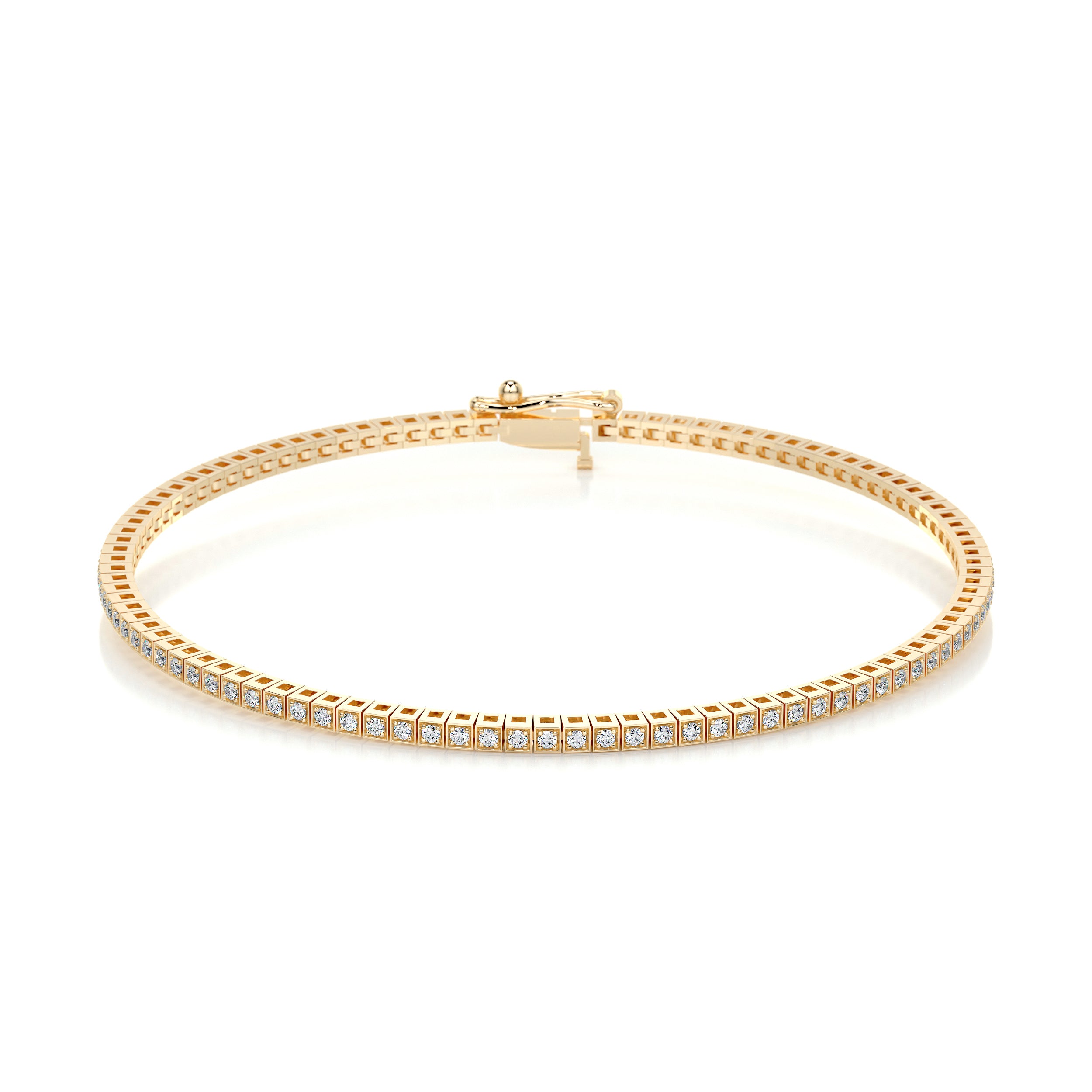 Lee Diamond Tennis Bracelet (1.00 Carat) -18K Yellow Gold、mySite、hinf8tx79