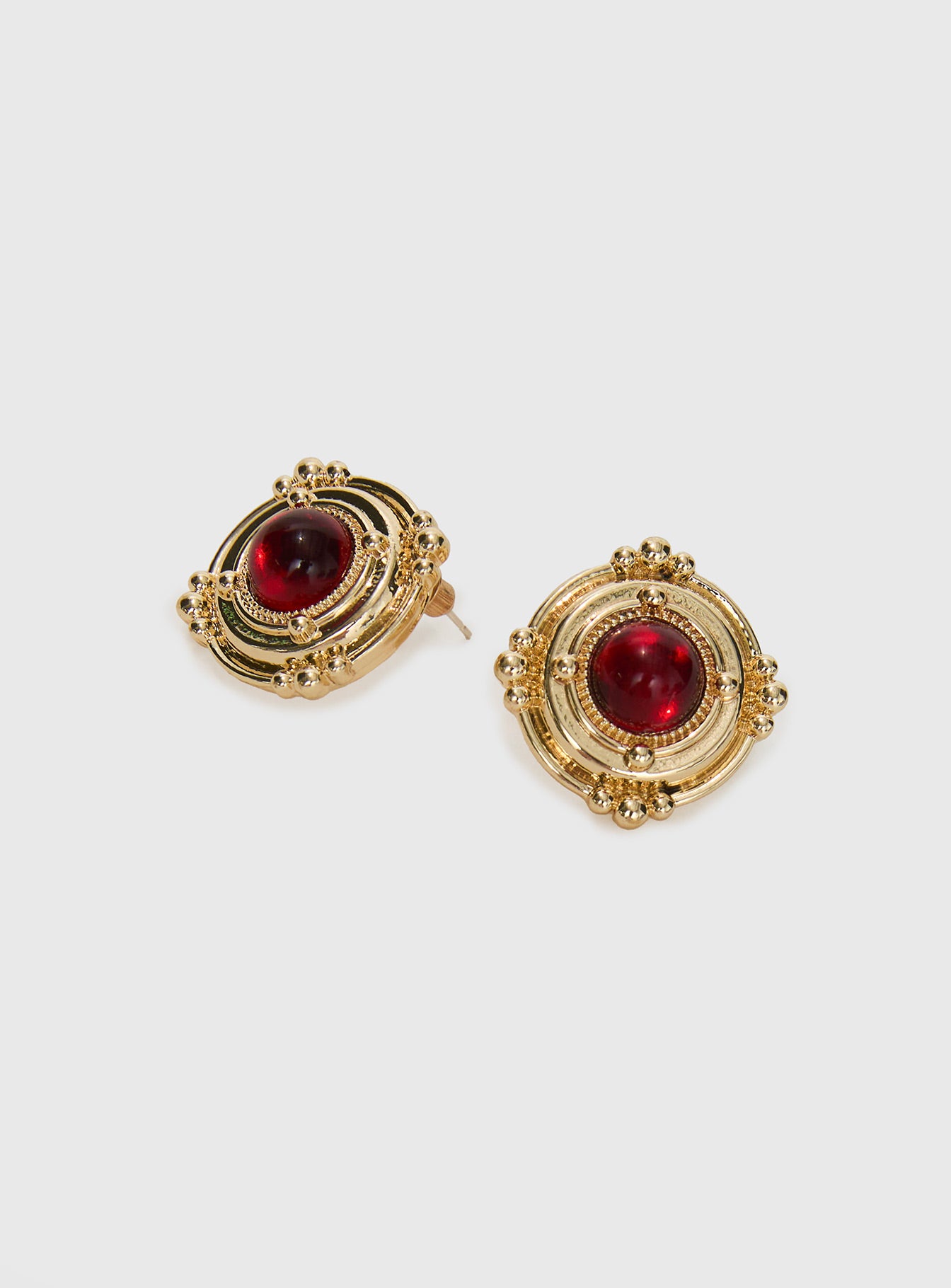 Unfolding Earrings Gold / Red、mySite、solidvoid