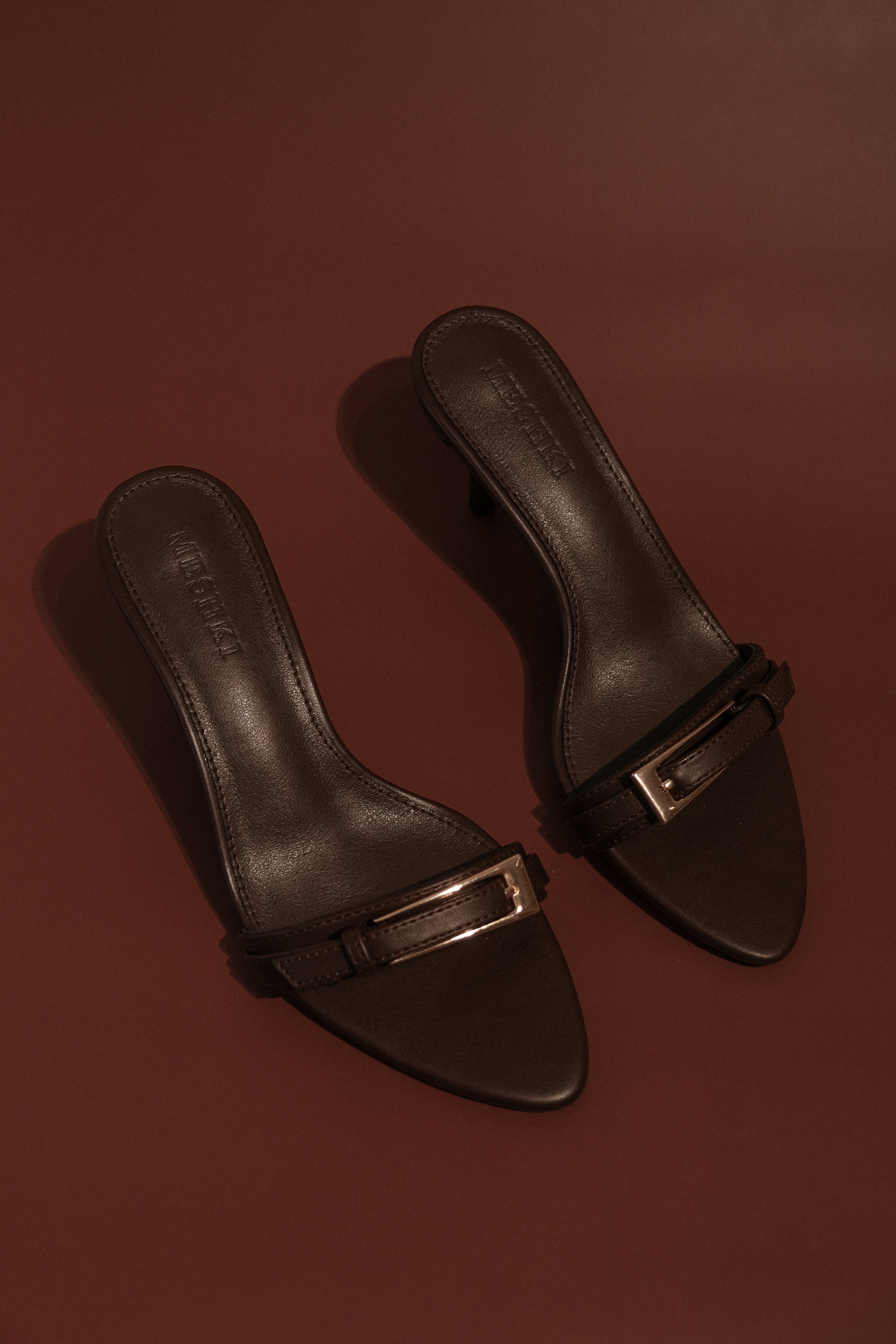 Marieanne Buckle High Heel - Chocolate、mySite、solidvoid