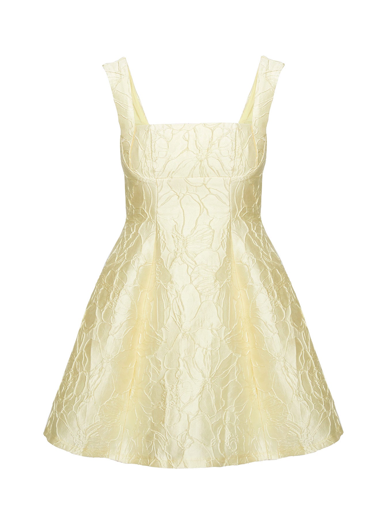 Eloquent Mini Dress Light Yellow、mySite、solidvoid