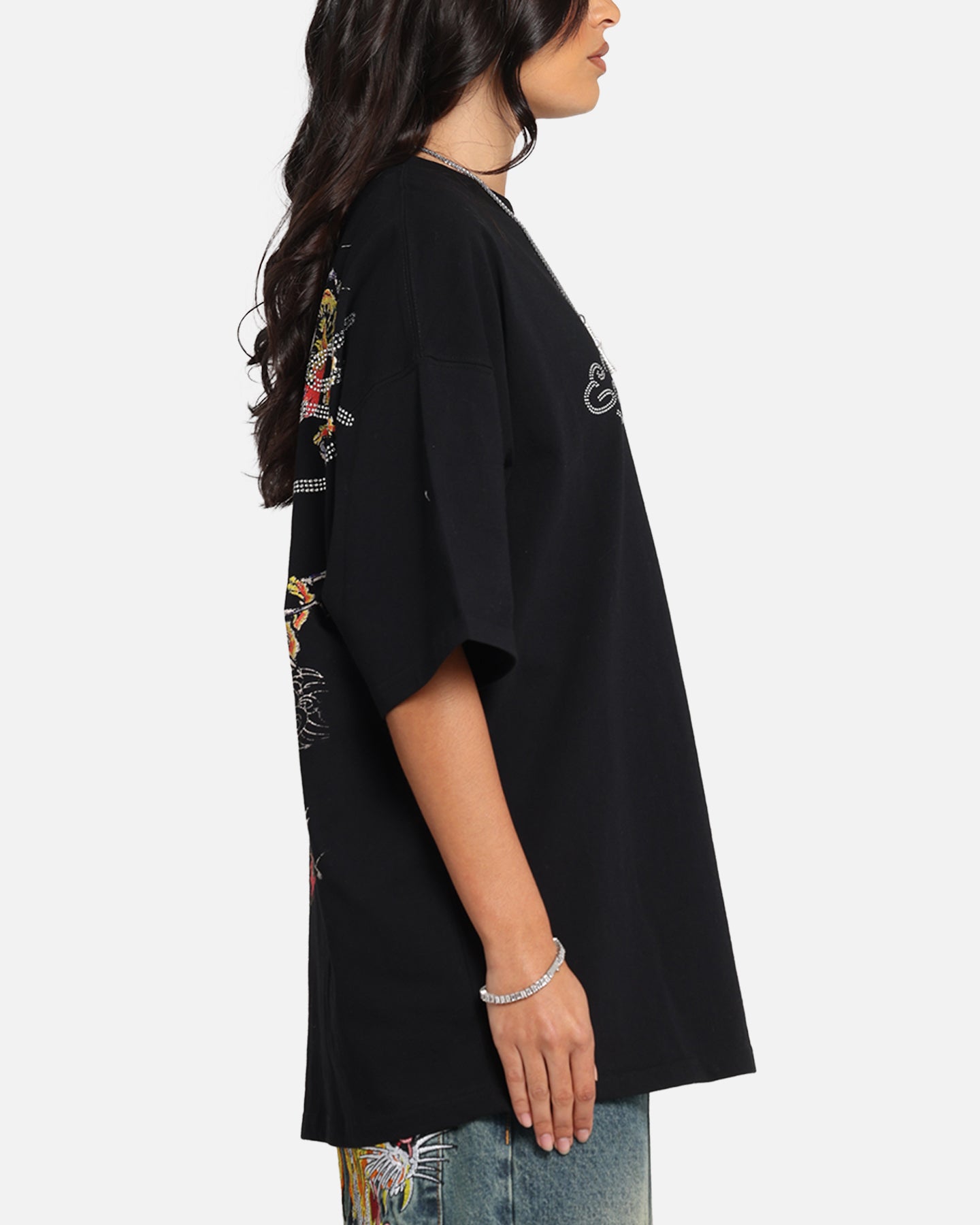 Ed Hardy Rhinestone Dragon Vintage T-Shirt Vintage Wash、mySite、zt4zffjzw