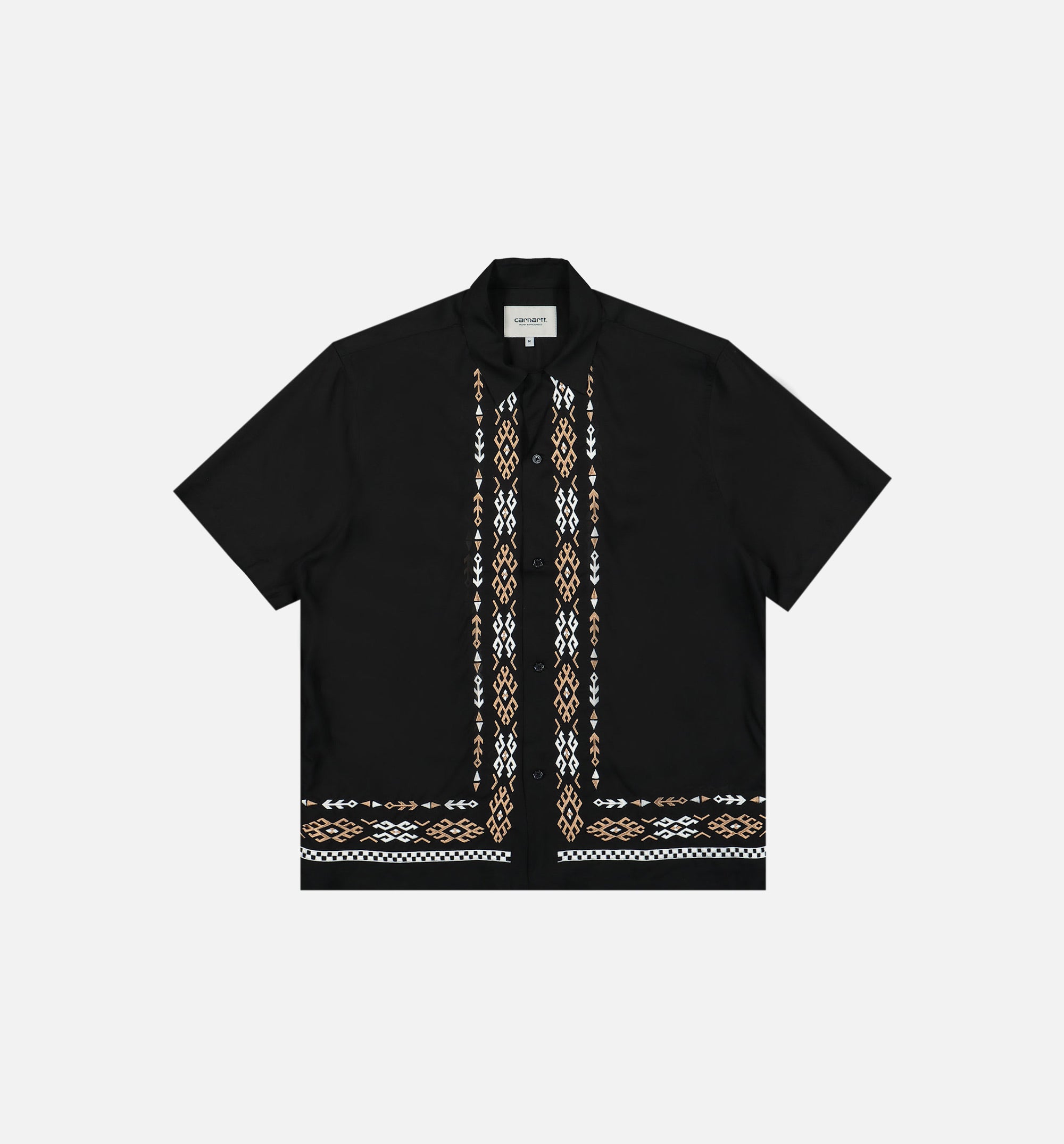 Coba Viscose Mens Short Sleeve Shirt - Black、mySite、dreamappss