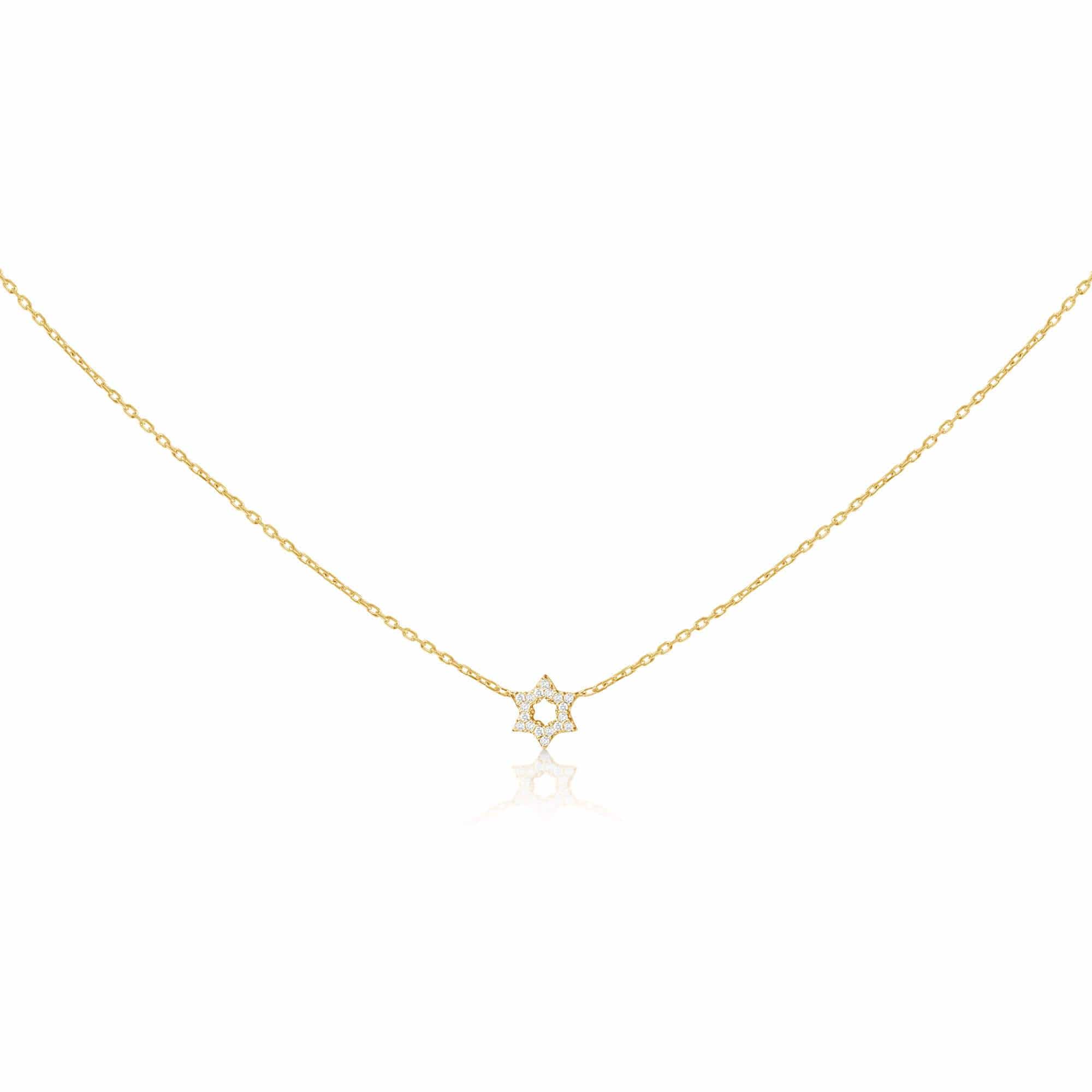 Diamond Pendant with Jewish Star of David - 14k Yellow, White or Rose Gold、mySite、topwebapps