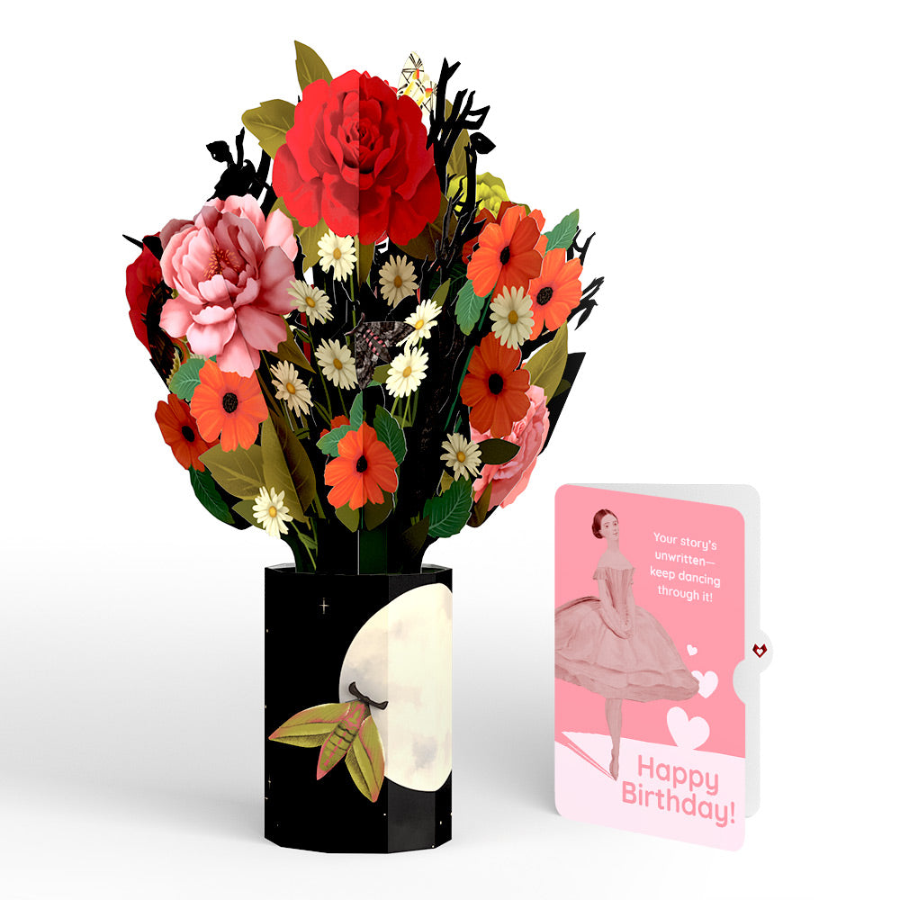 Midnight Florals Birthday Bouquet and Dancing Through Life Sentiment Set、mySite、solidvoid
