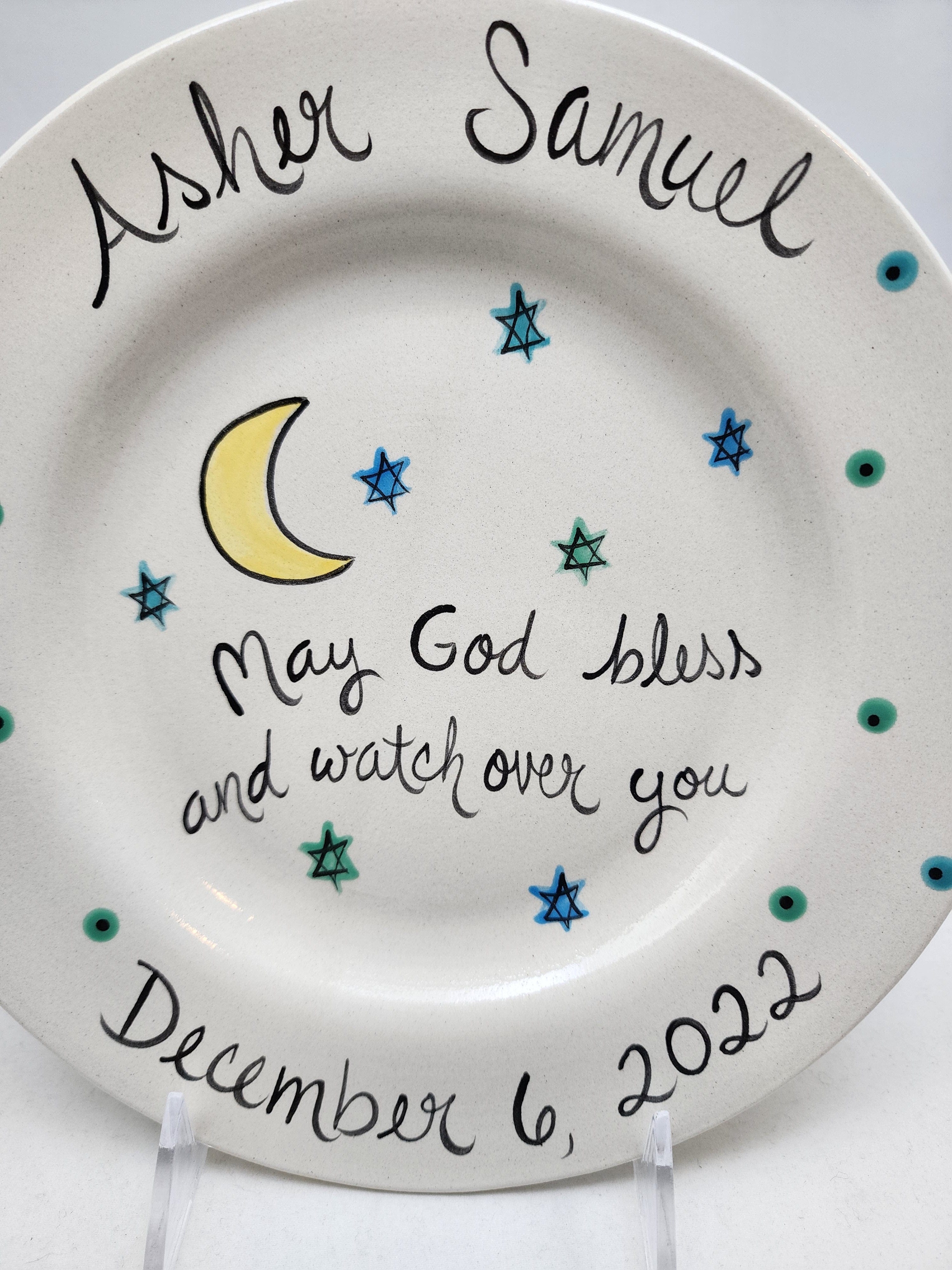 Personalized Baby's Plate With First Name and Prayer、mySite、topwebapps