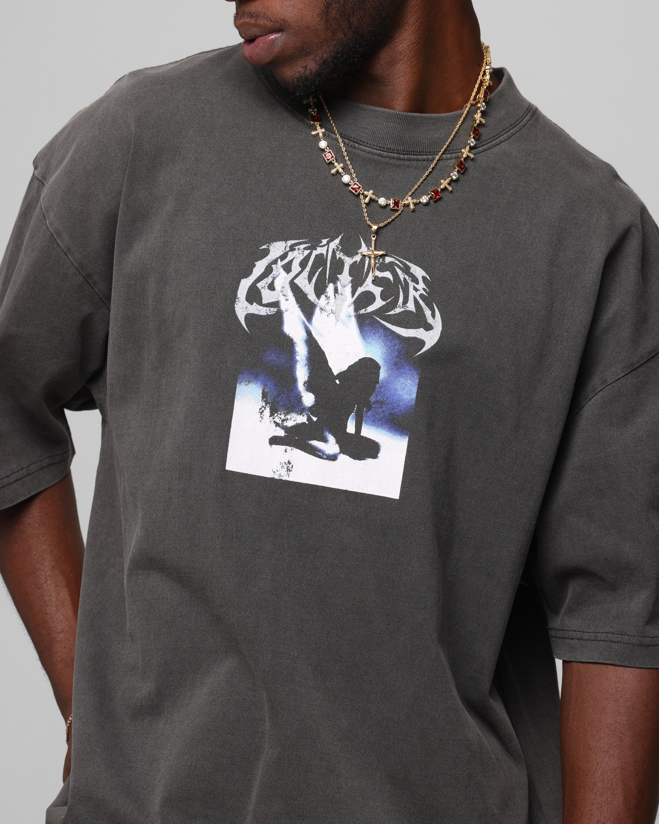 Loiter Angel Number Vintage T-Shirt Charcoal、mySite、zt4zffjzw