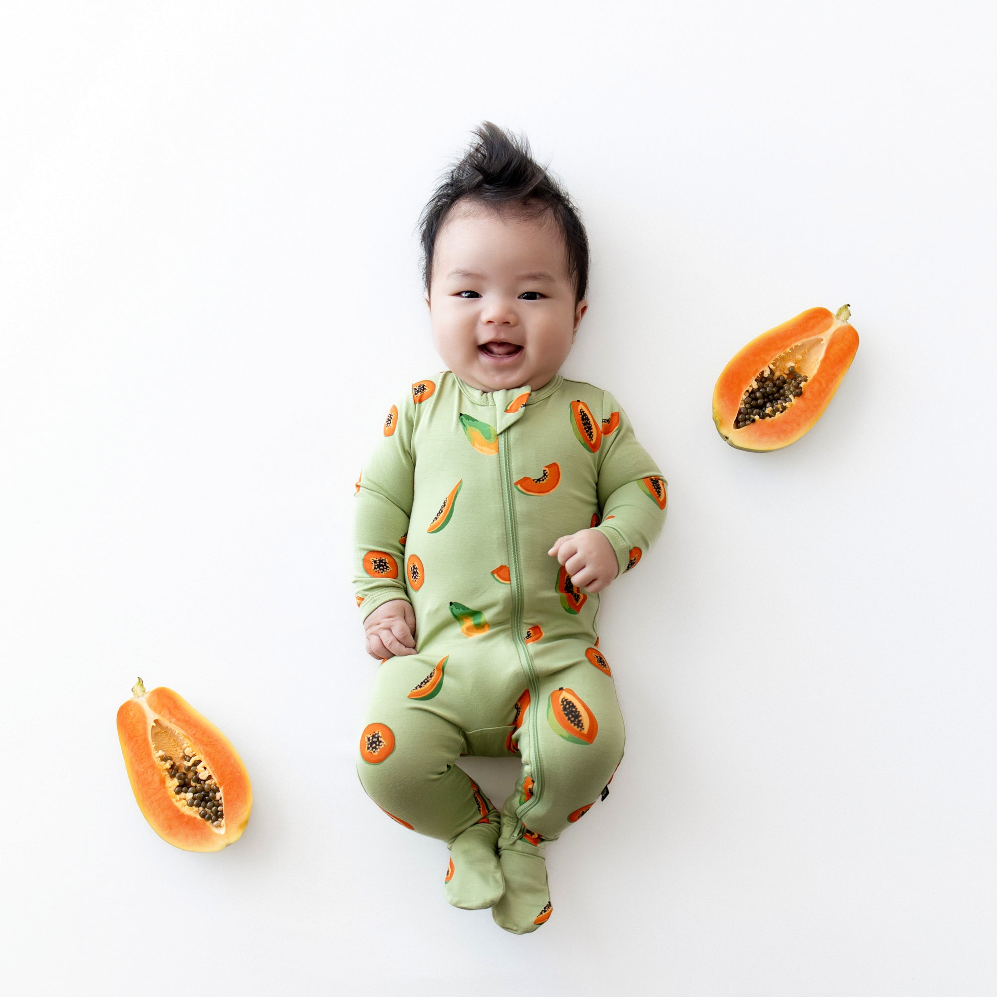  Zippered Footie in Papaya、mySite、layawaytickets