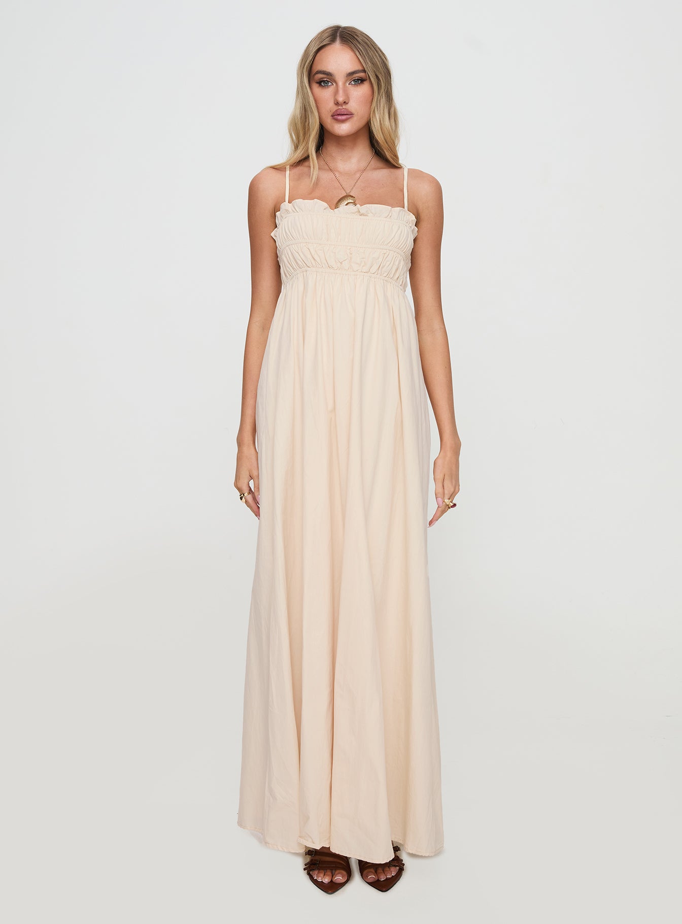 Love All Around Maxi Dress Cream、mySite、solidvoid