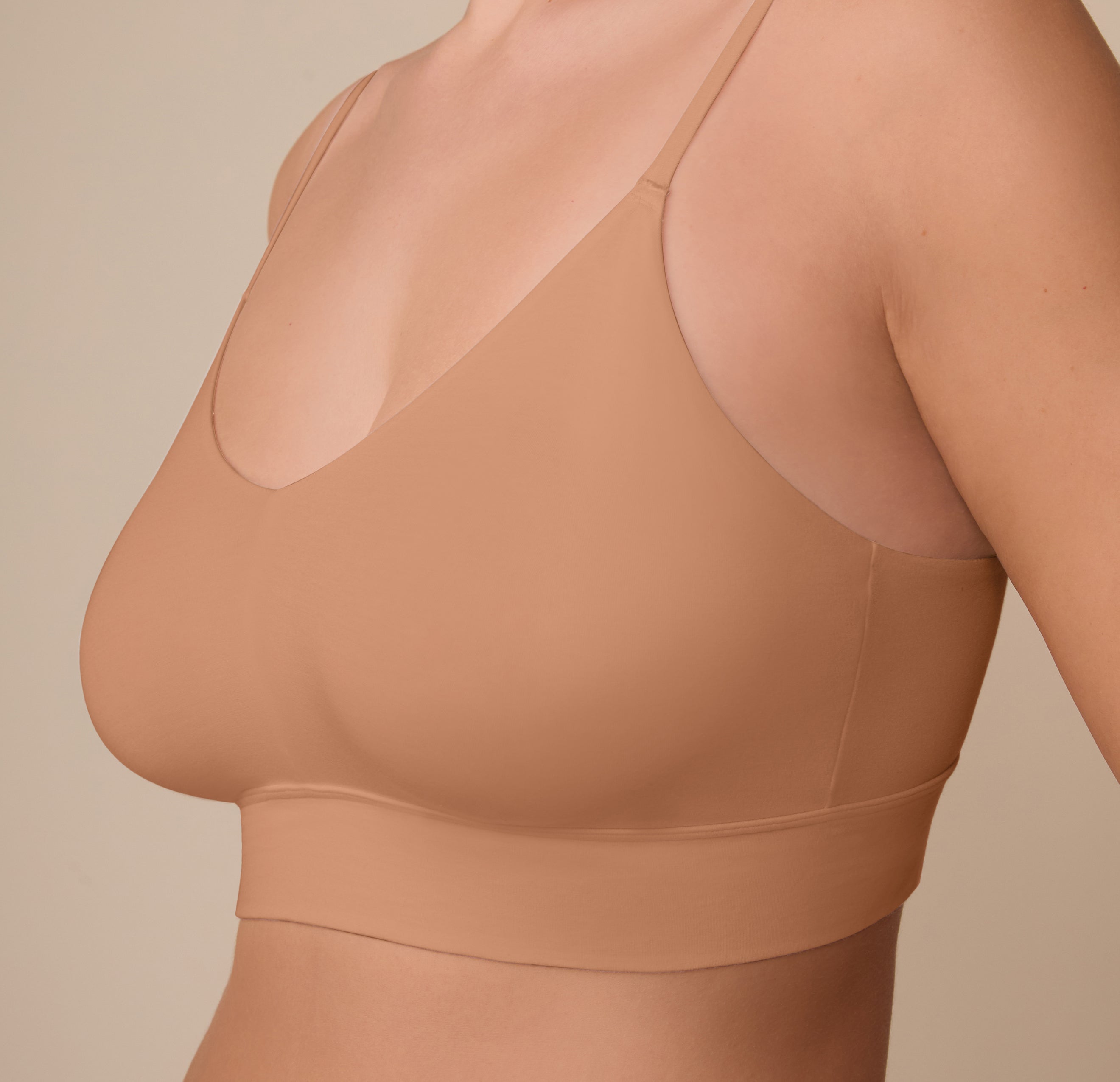 Cloud Cotton Triangle Bralette - Dune、mySite、bengalsvssteelers