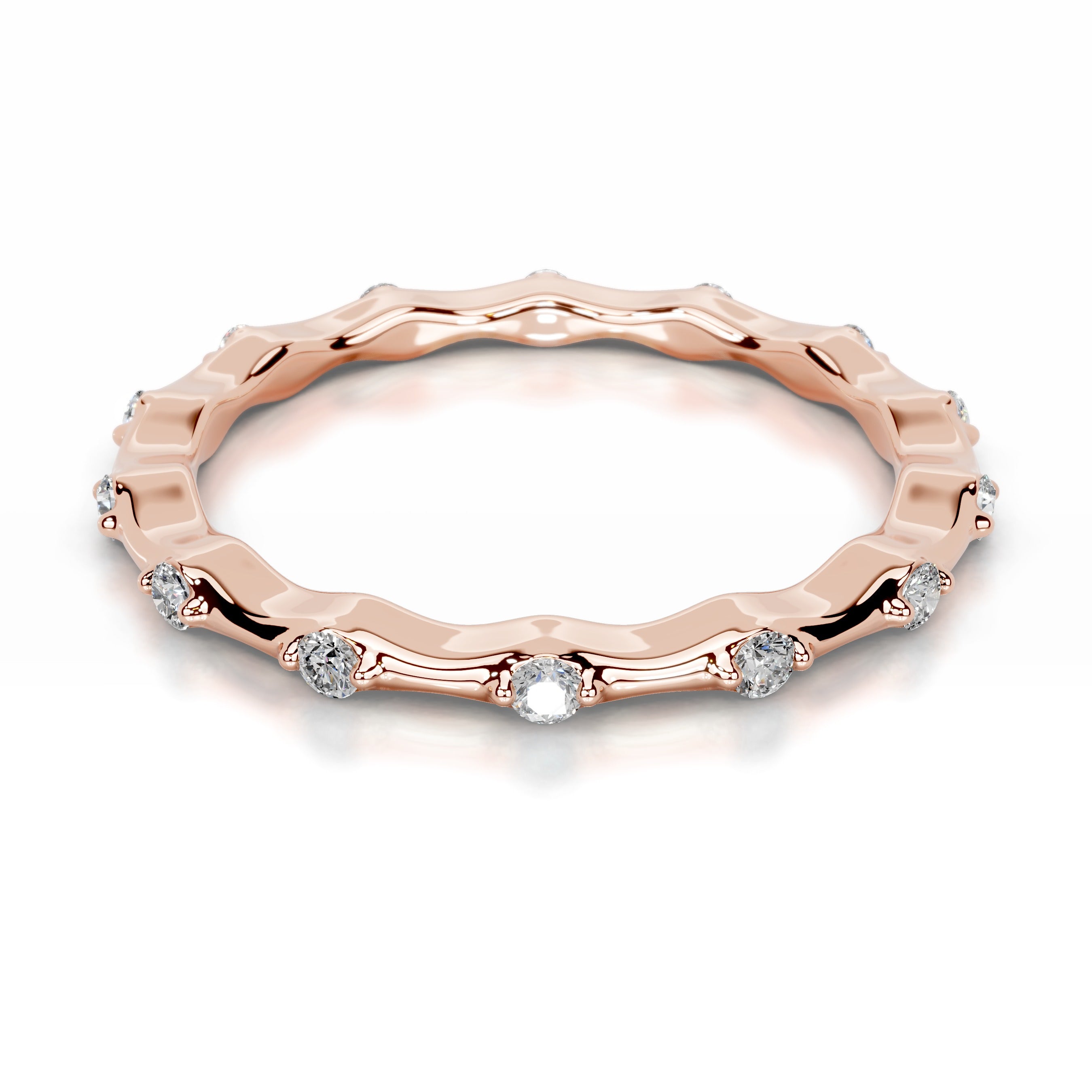 McKay Lab Grown Diamond Wedding band - 14K Rose Gold、mySite、hinf8tx79