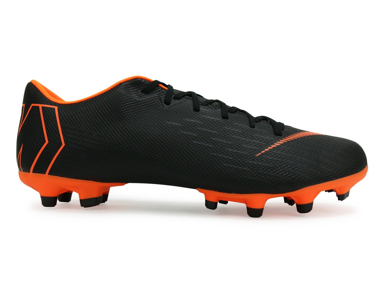 Nike Men's Mercurial Vapor 12 Academy FG/MG Black/Total Orange/White、mySite、noshort