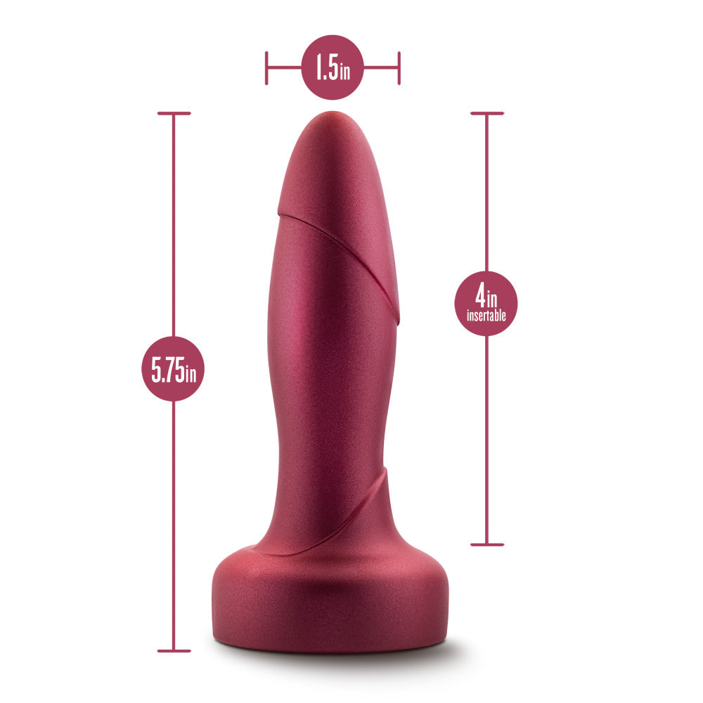 Anal Adventures Matrix By Blush® | Atomic Plug: Tapered Tip With Gyrating Shaft & Rotating Rimmer in Martian Wine | Made from Pure Puria™ Silicone & IPX7 Waterproof、mySite、bottomscart