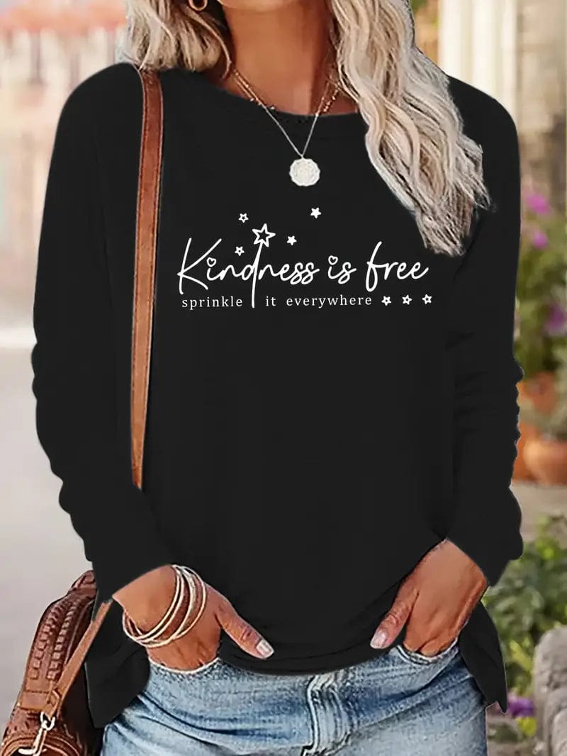 Kindness is Free Sprinkle it Everywhere Long Sleeve T Shirt、mySite、g9winljtr