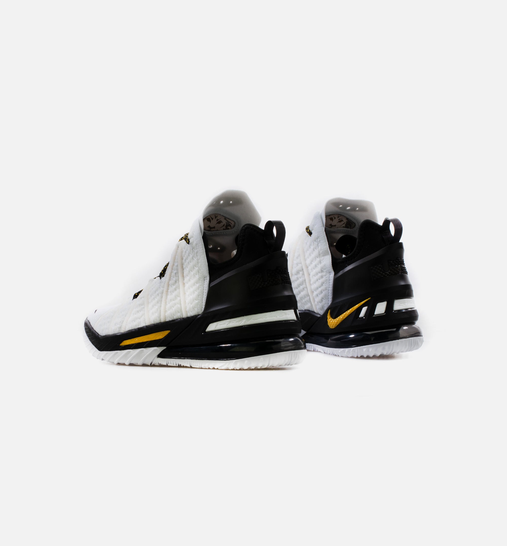 Lebron 18 Home Mens Basketball Shoe - White/Black/Yellow、mySite、dreamappss