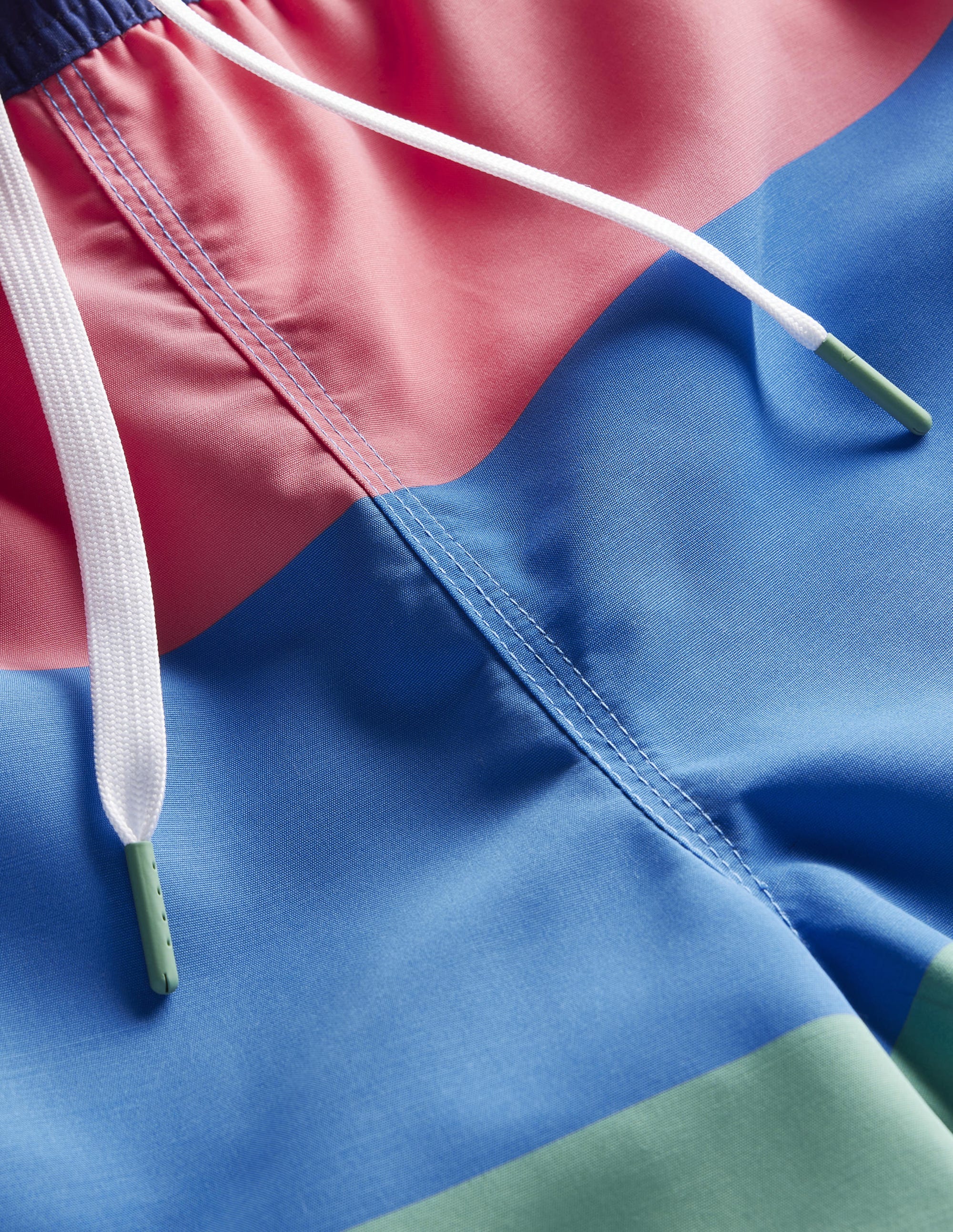  Elasticated Waist Swim Short-Pink Grapefruit Multi Stripe、mySite、ashleygrahame