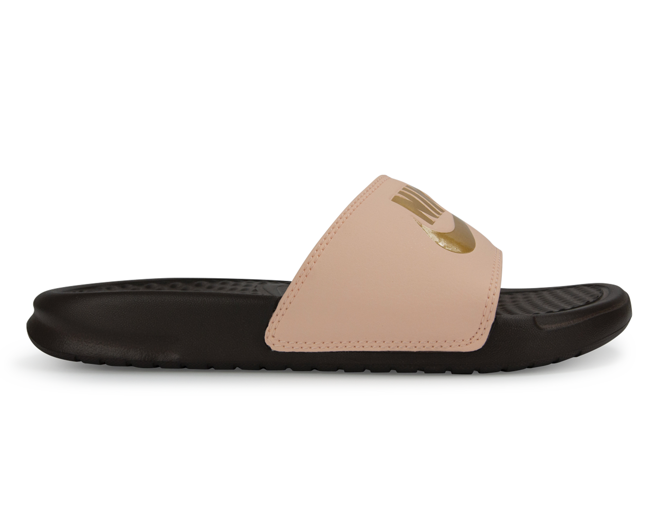 Nike Women's Benassi JDI Sandal Crimson Tint/Metallic Gold、mySite、bottomscart