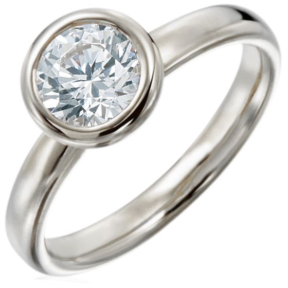 Gumuchian Moonlight 18k Gold Round Solitaire Semi-Mount、mySite、hinf8tx79