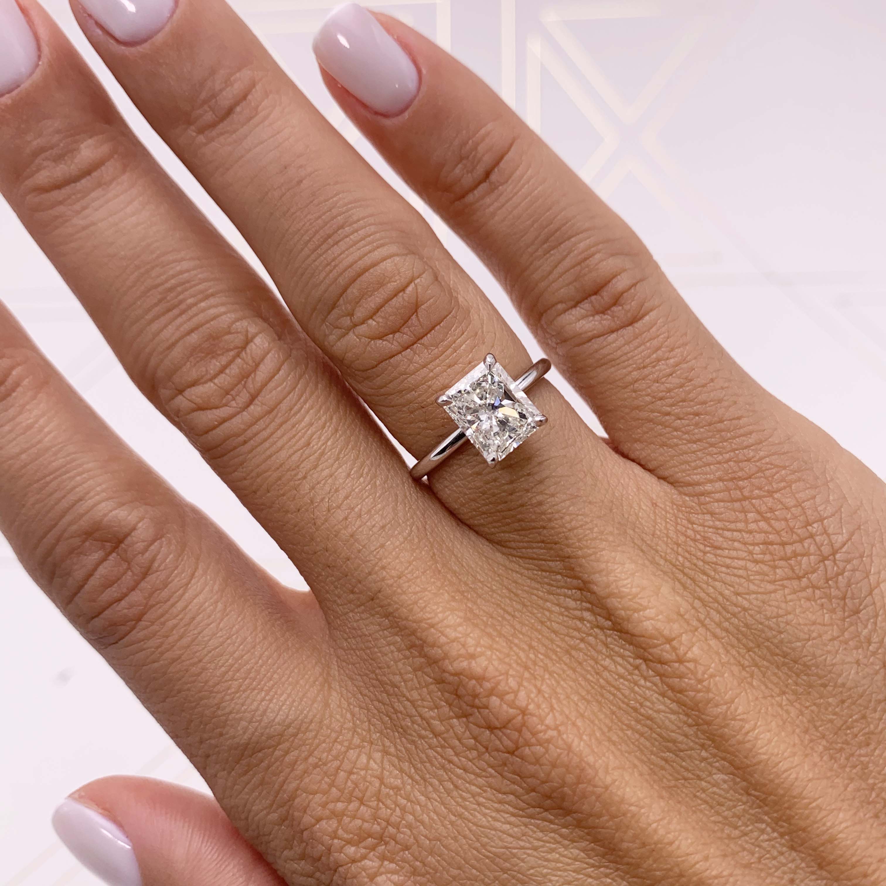 Harper Moissanite Ring -Platinum、mySite、hinf8tx79