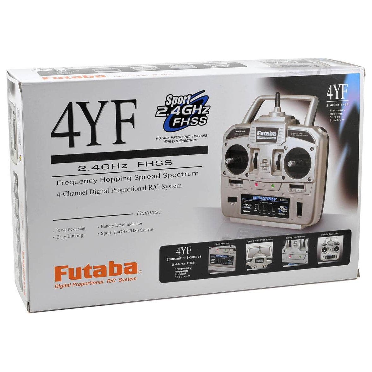  FUT01004361-3, Futaba 4YF 2.4GHz FHSS 4 Channel Radio System w/R2004GF Receiver、mySite、merchandisen