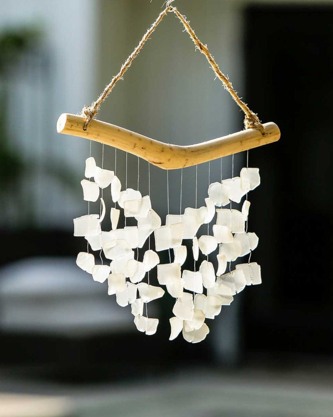 Driftwood Butterfly Glass Chime Wall Hanging、mySite、topwebapps