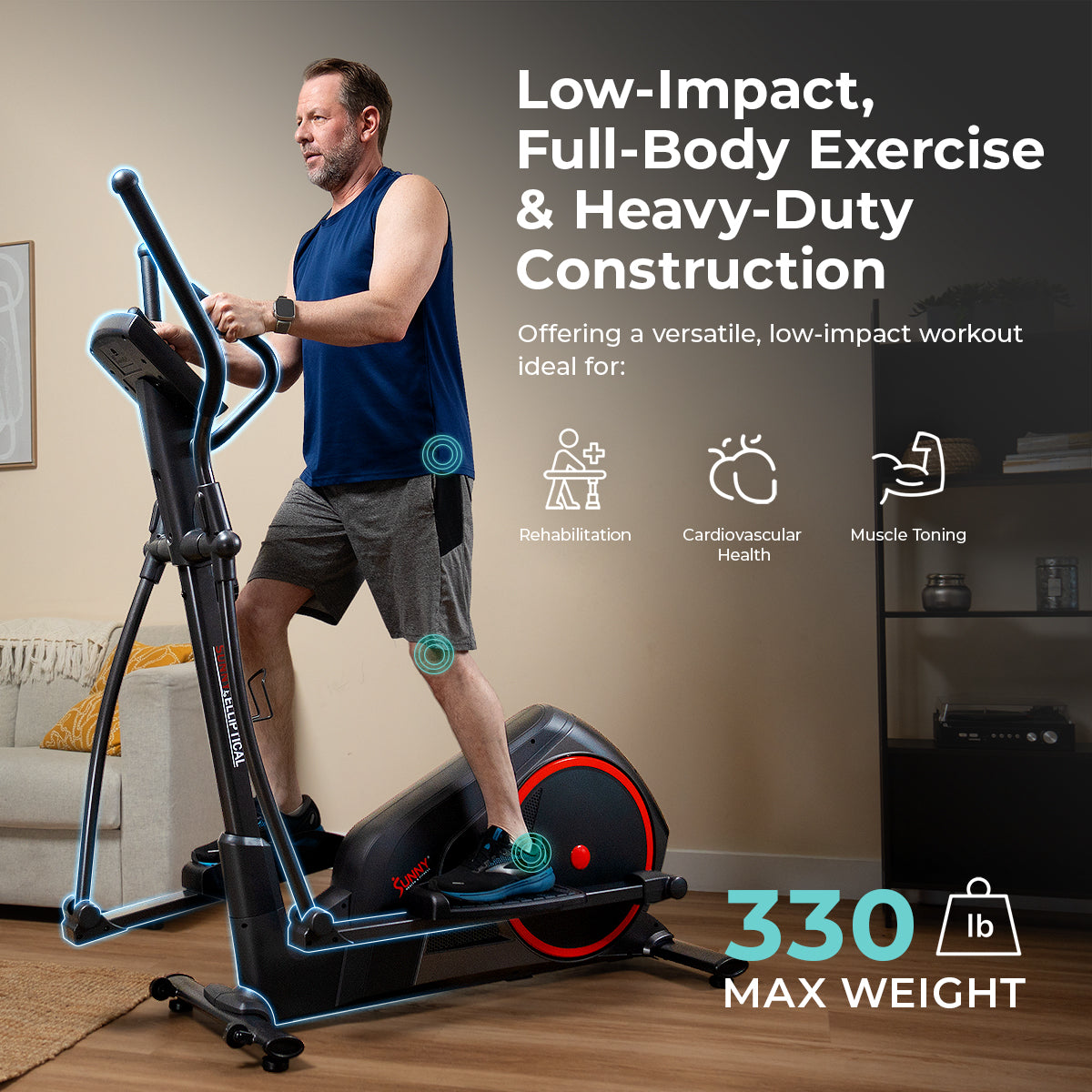  Smart Heavy-Duty Elliptical Training Machine、mySite、ghnorth