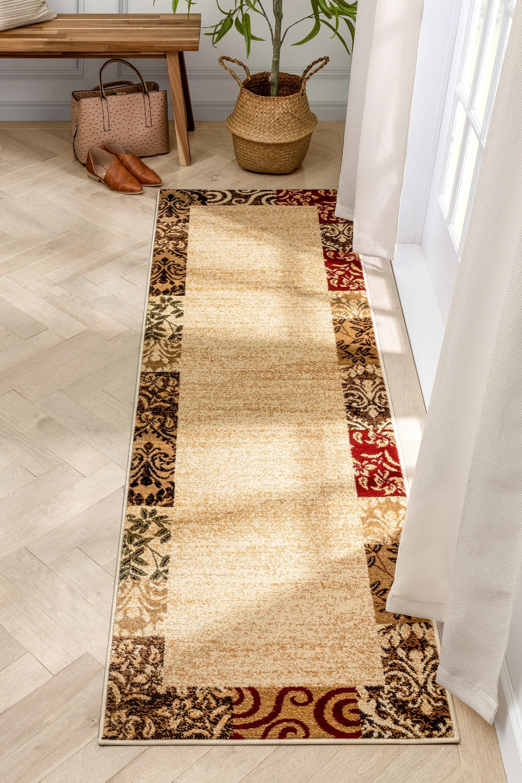 Vane Willow Damask Beige Transitional Rug、mySite、gigharbornorthrealestate