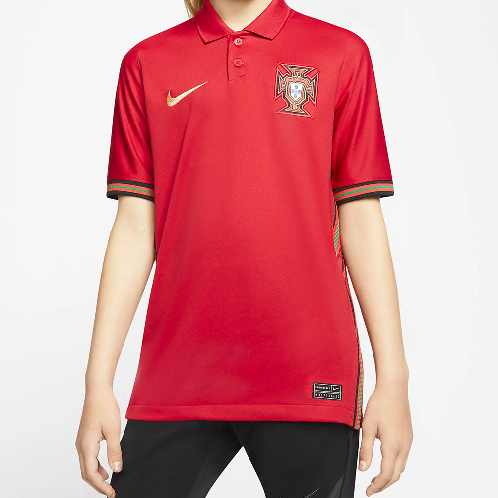 Nike Kids Portugal 20/21 Home Jersey Gym Red/MetallicGold、mySite、bottomscart