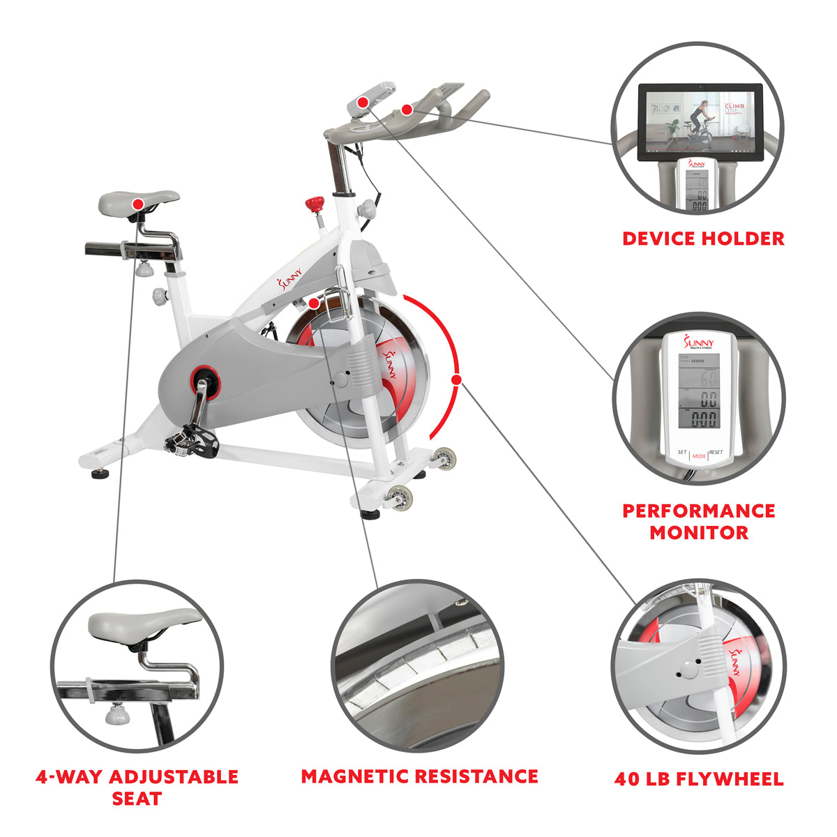  Premium Magnetic Belt Drive Indoor Cycling Bike、mySite、ghnorth