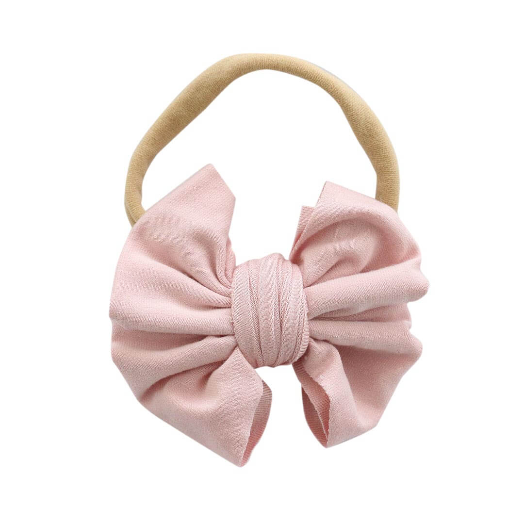  Solid Petal Pink Knit Bow Headband、mySite、layawaytickets